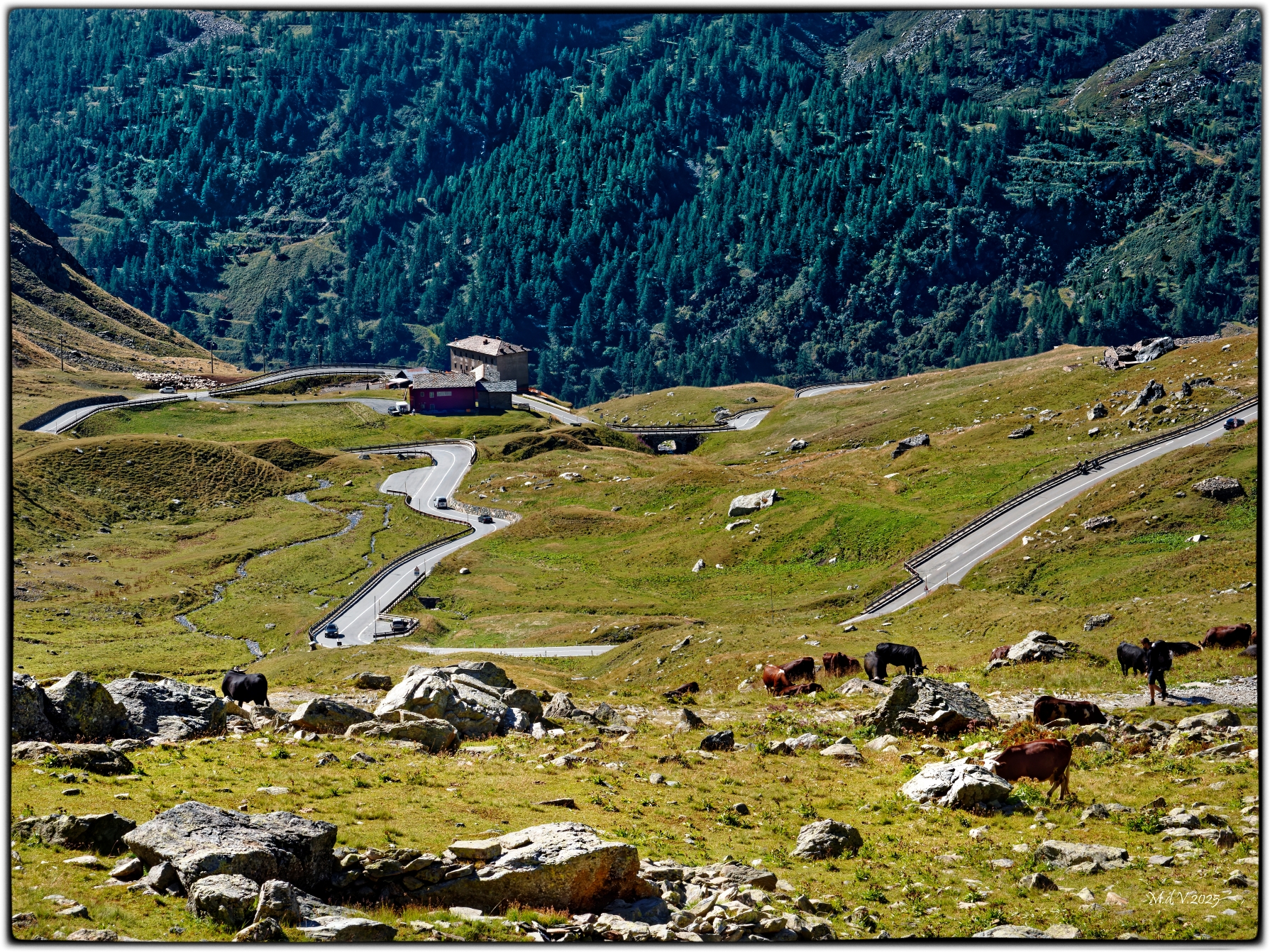St. Bernard hairpin bends
