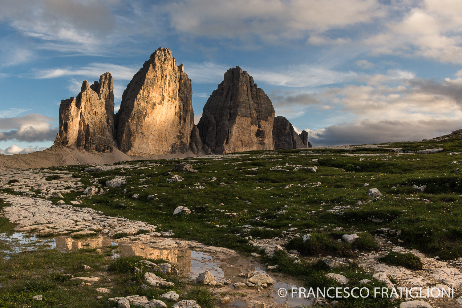 Three Peaks at Sunset