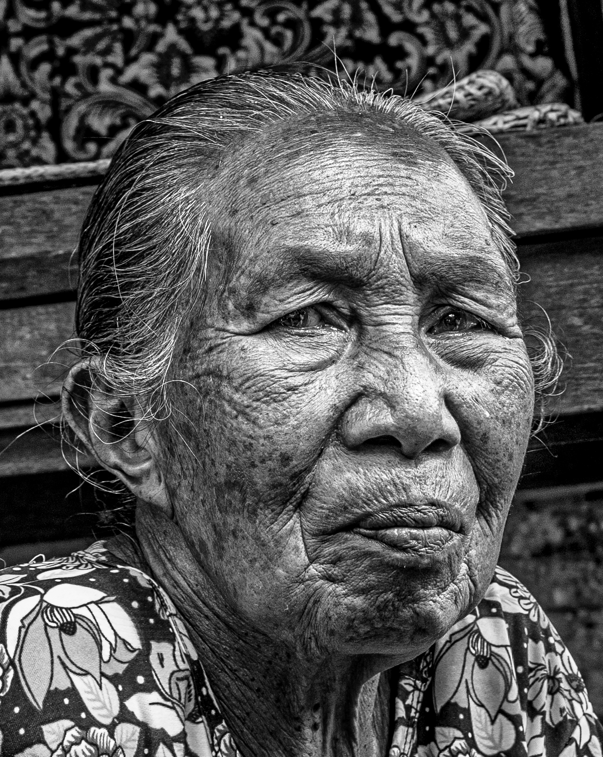 Bali People BW