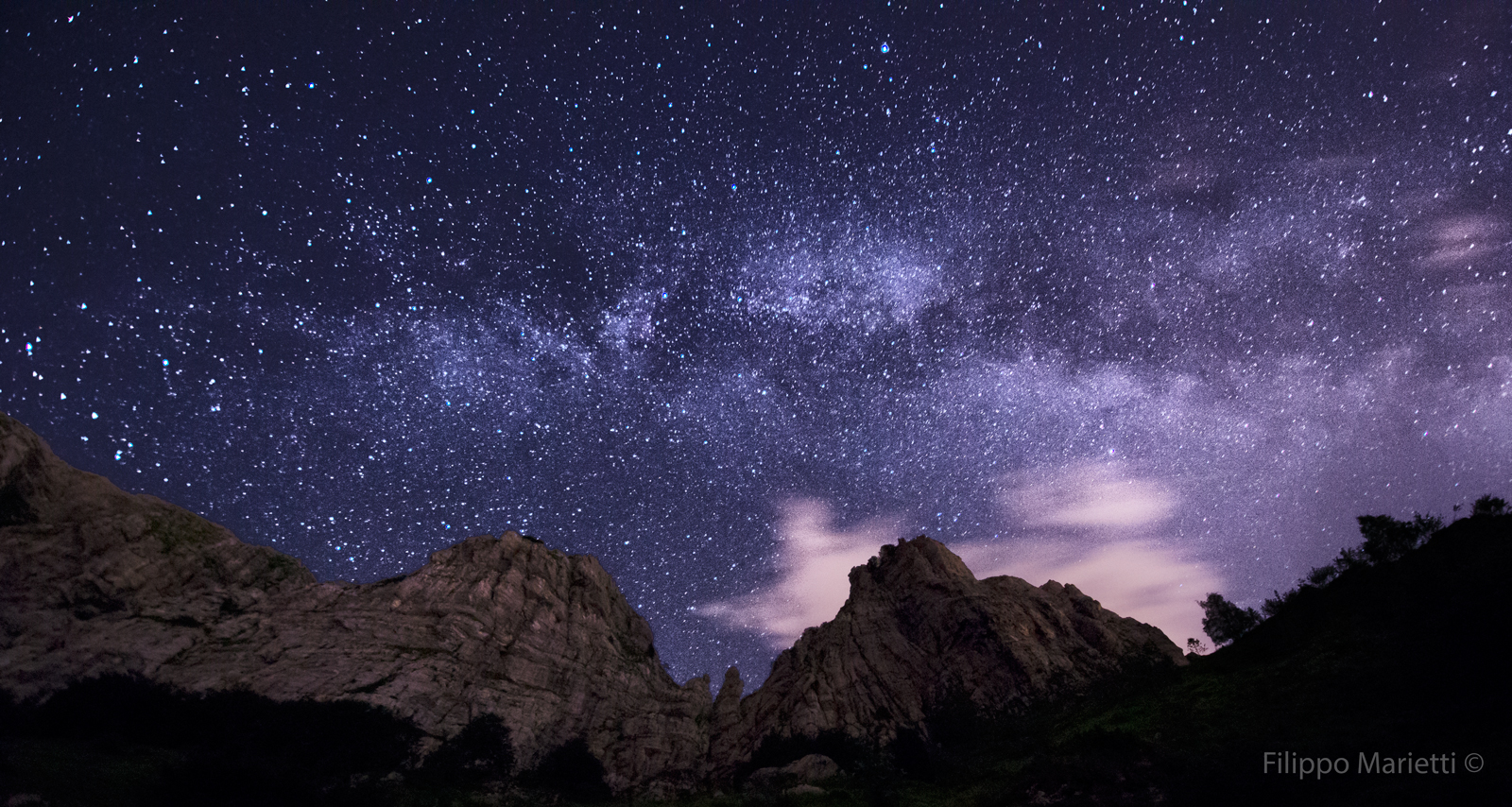 Via lattea sopra le Alpi Apuane!