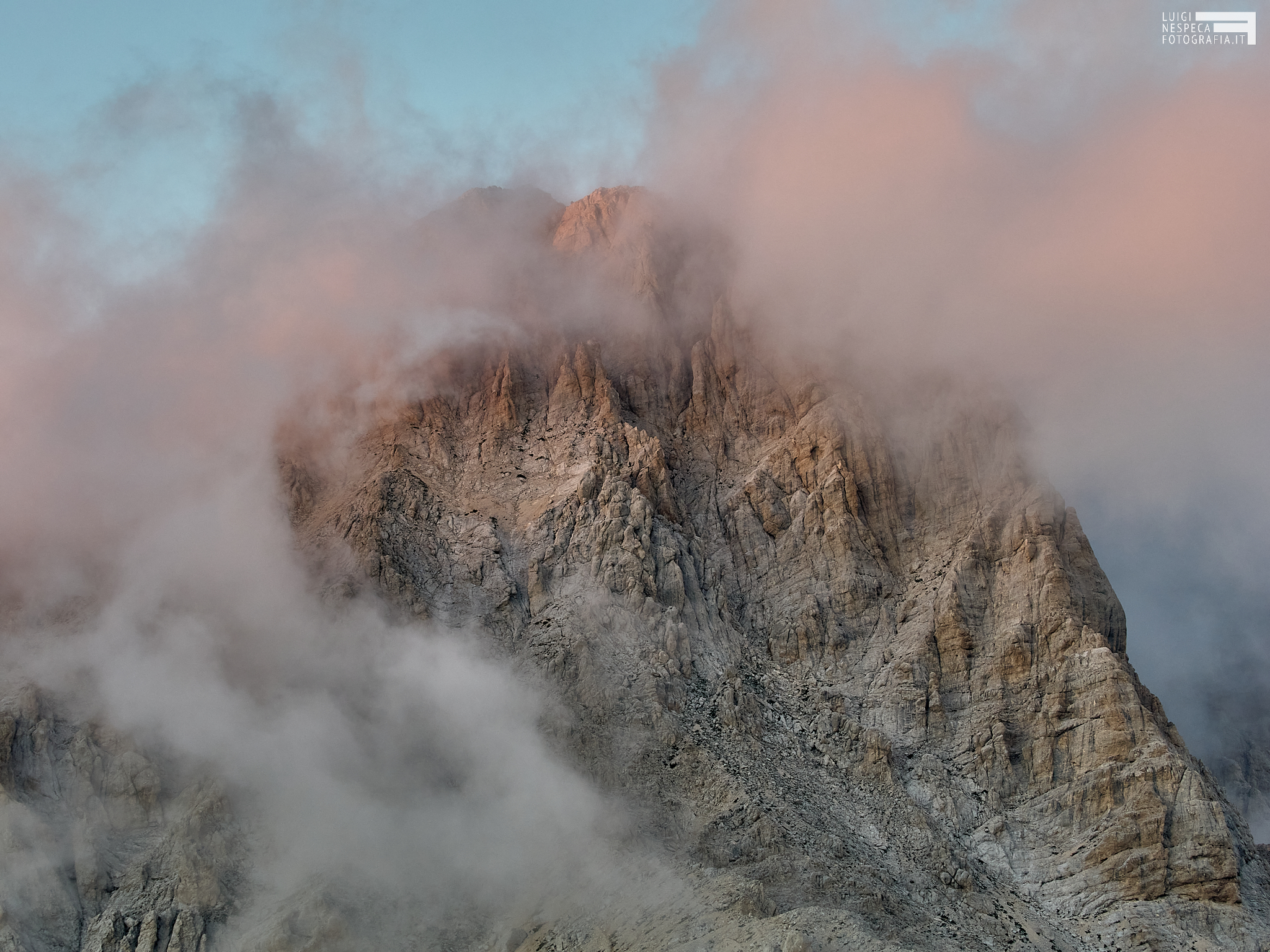 Gran Sasso: sunset on the Corno Grande
