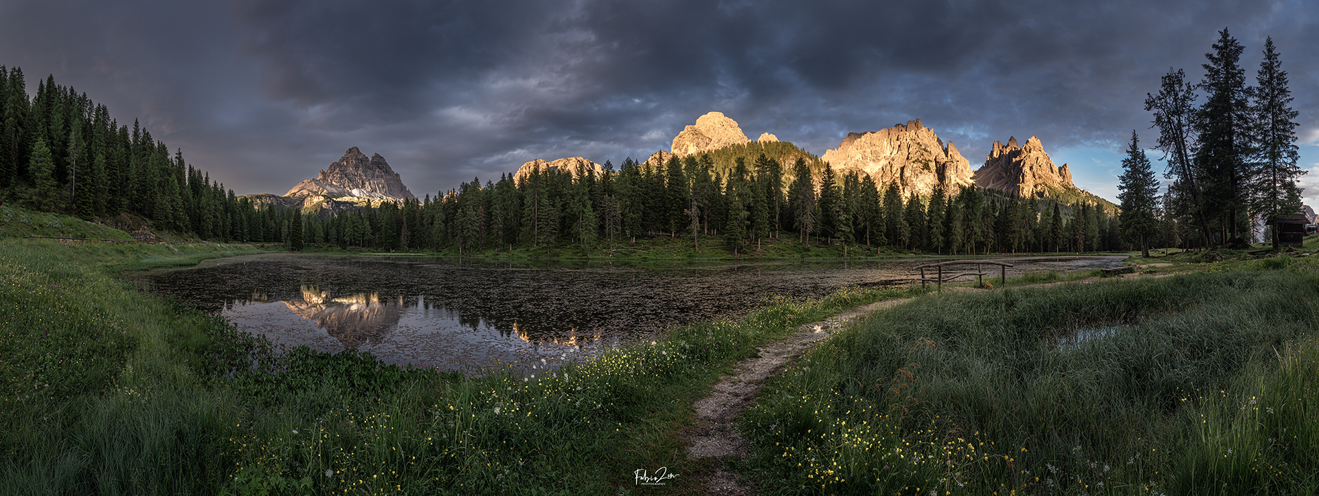 Panoramica sul lago Antorno