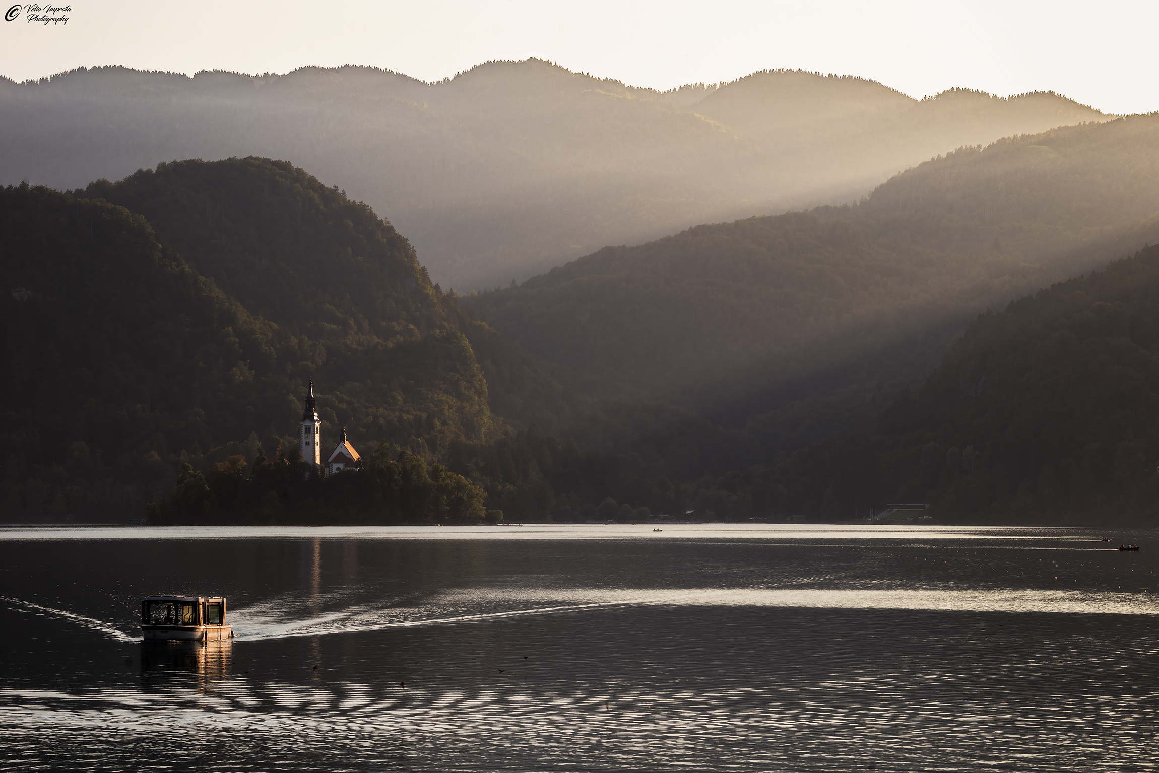 Bled at sunset
