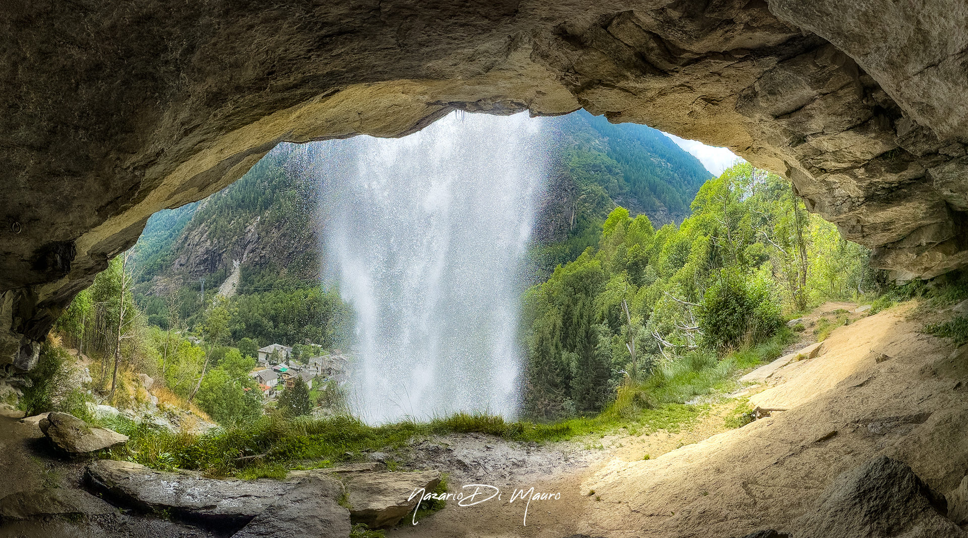 Noasca Waterfall