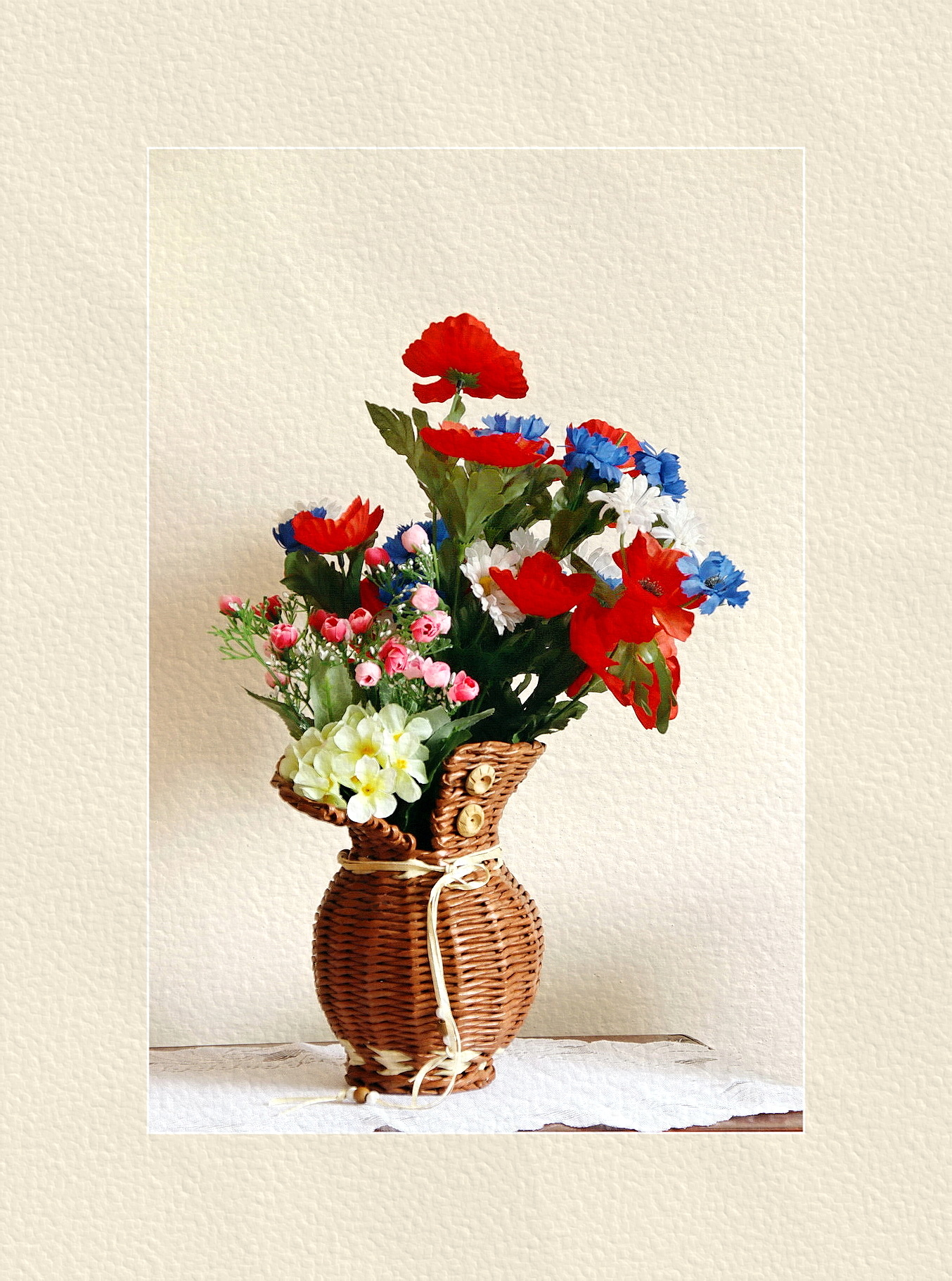 still life with a flower