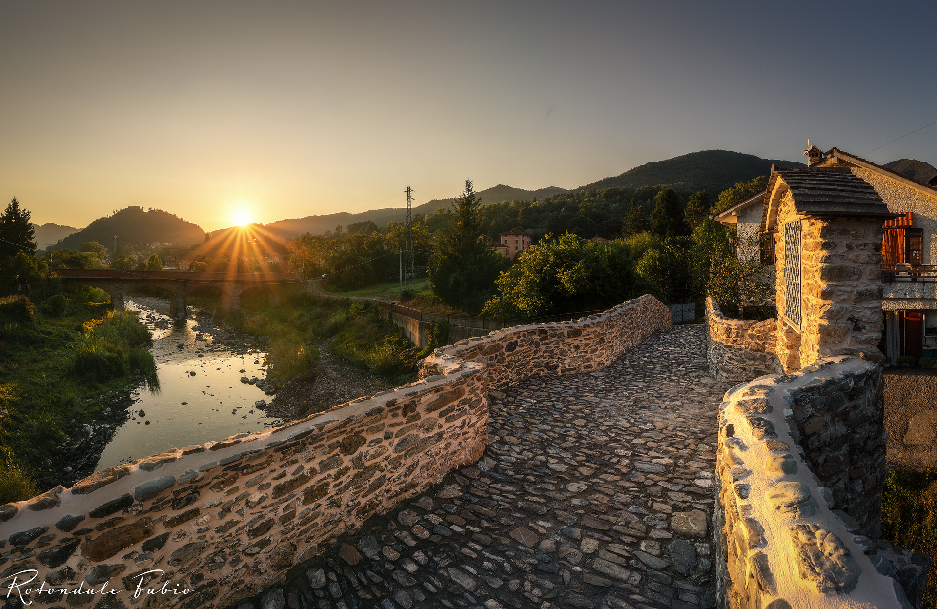Montoggio (Ge) ancient bridge over the Torre Pentemina