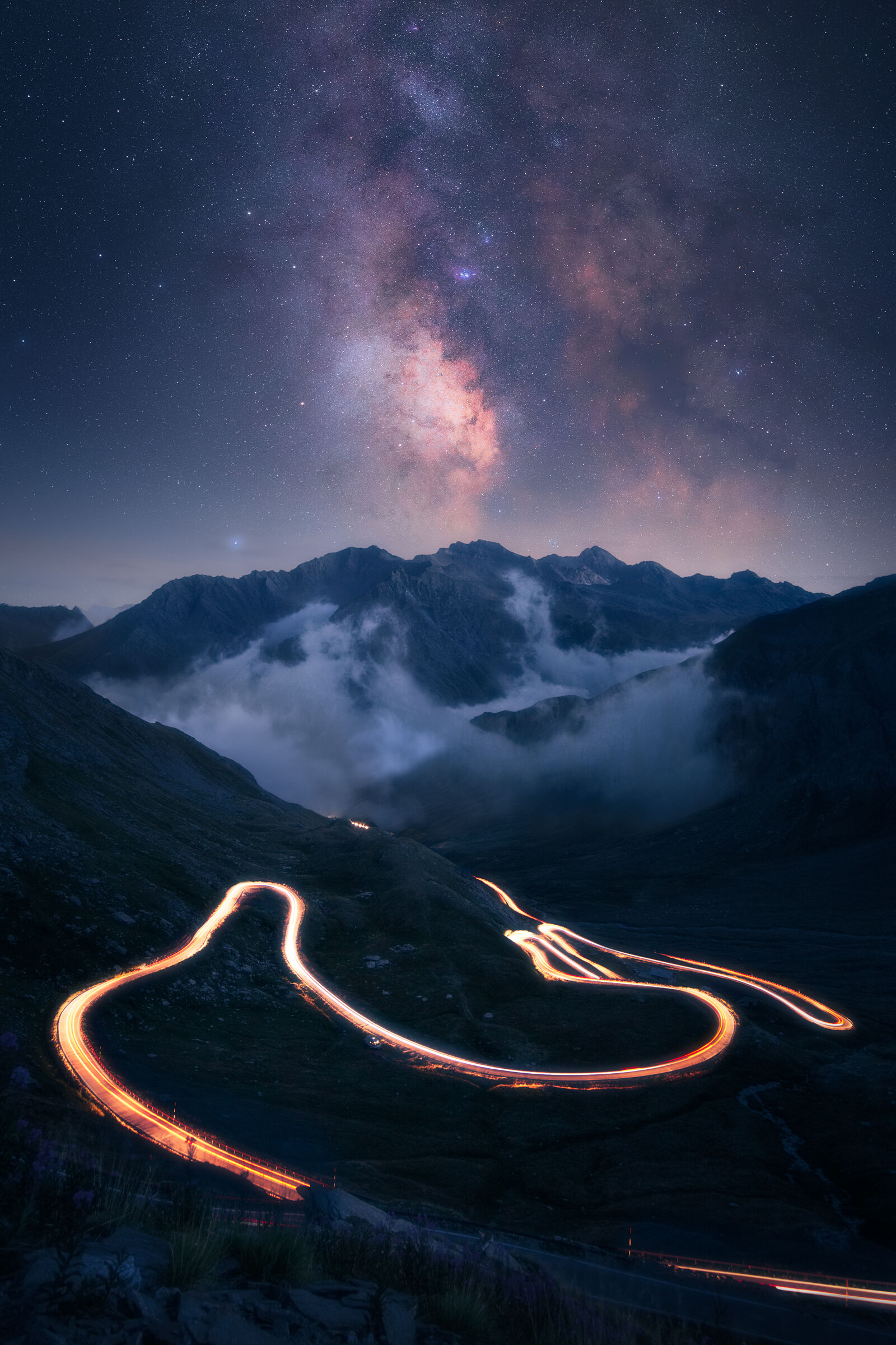The road between earth and infinity