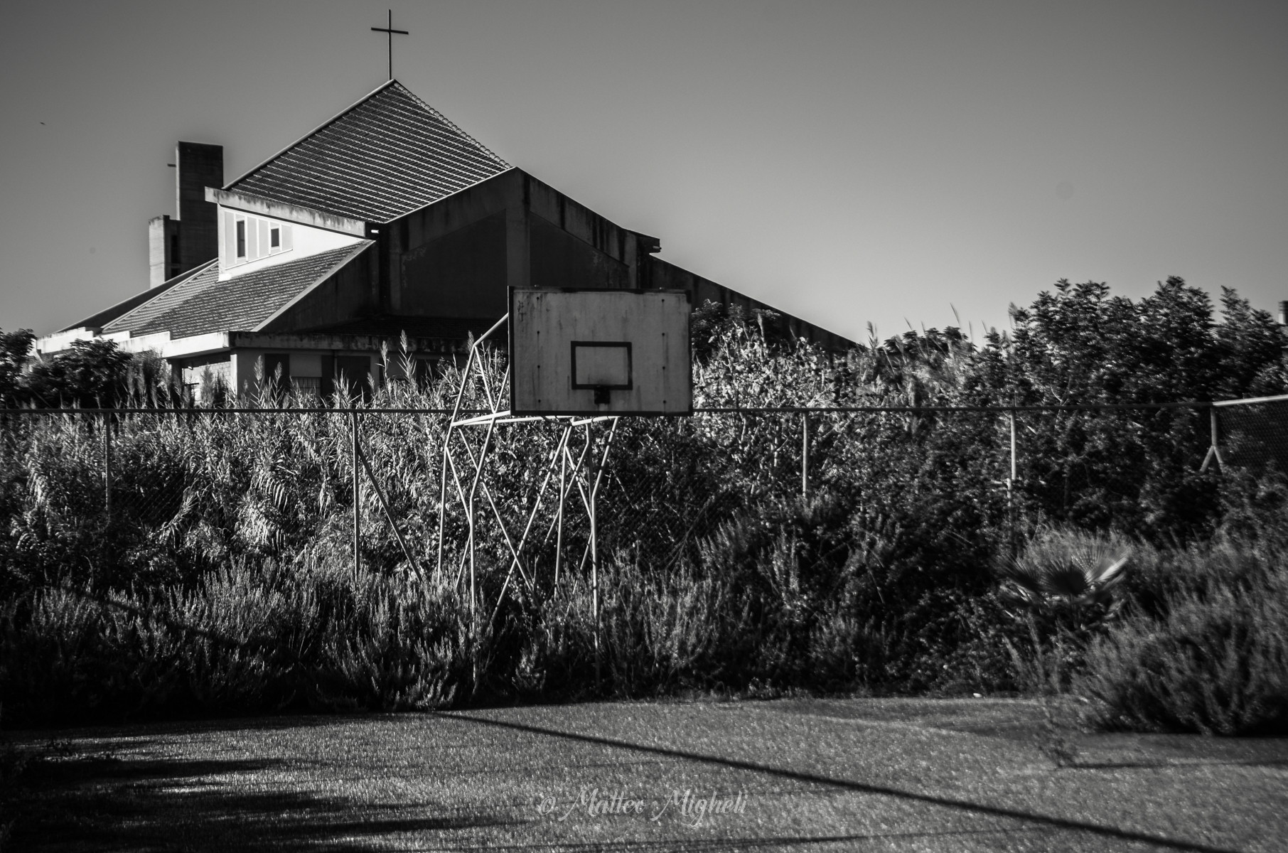 Church with basketball court