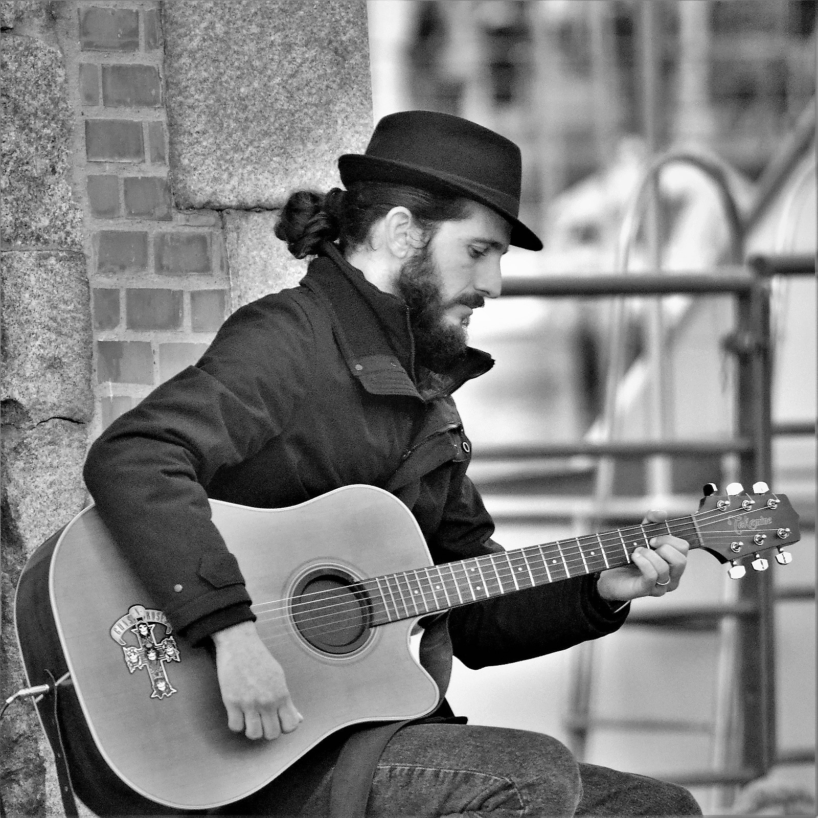 Plucking the strings...