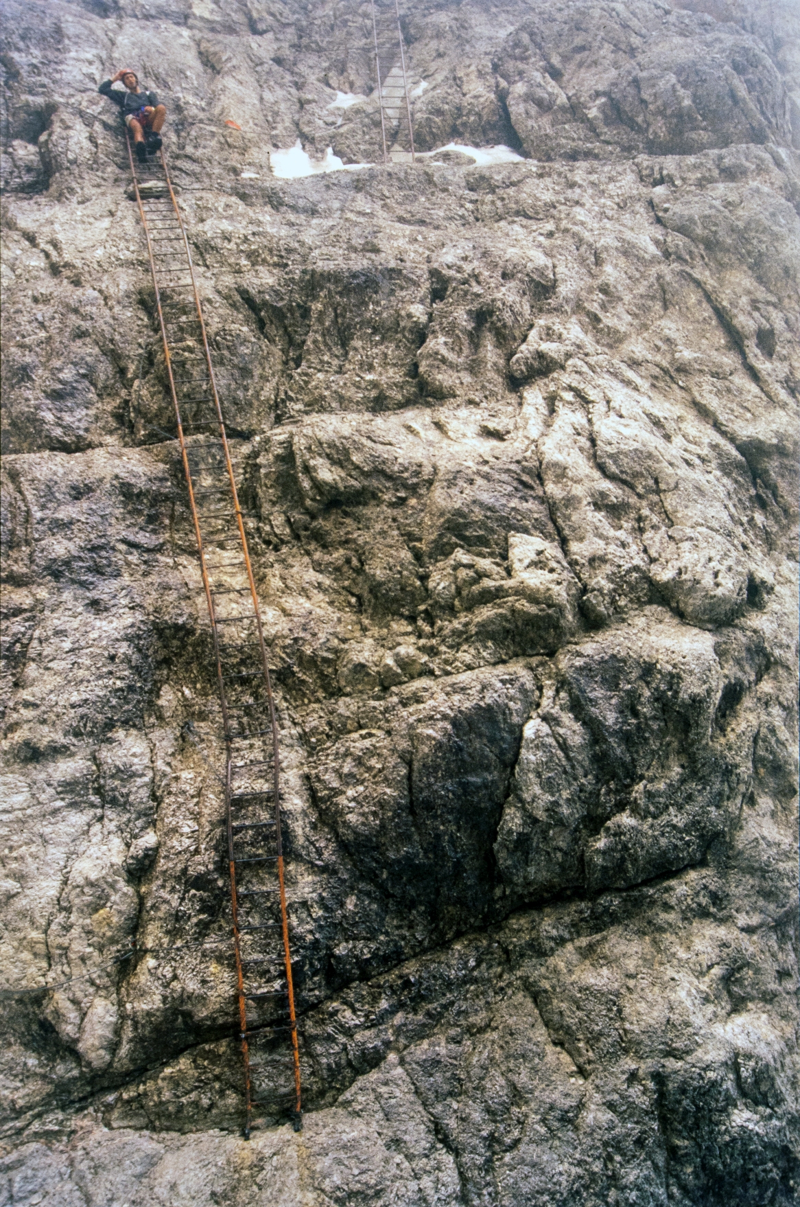 Riposarsi tra i gradini