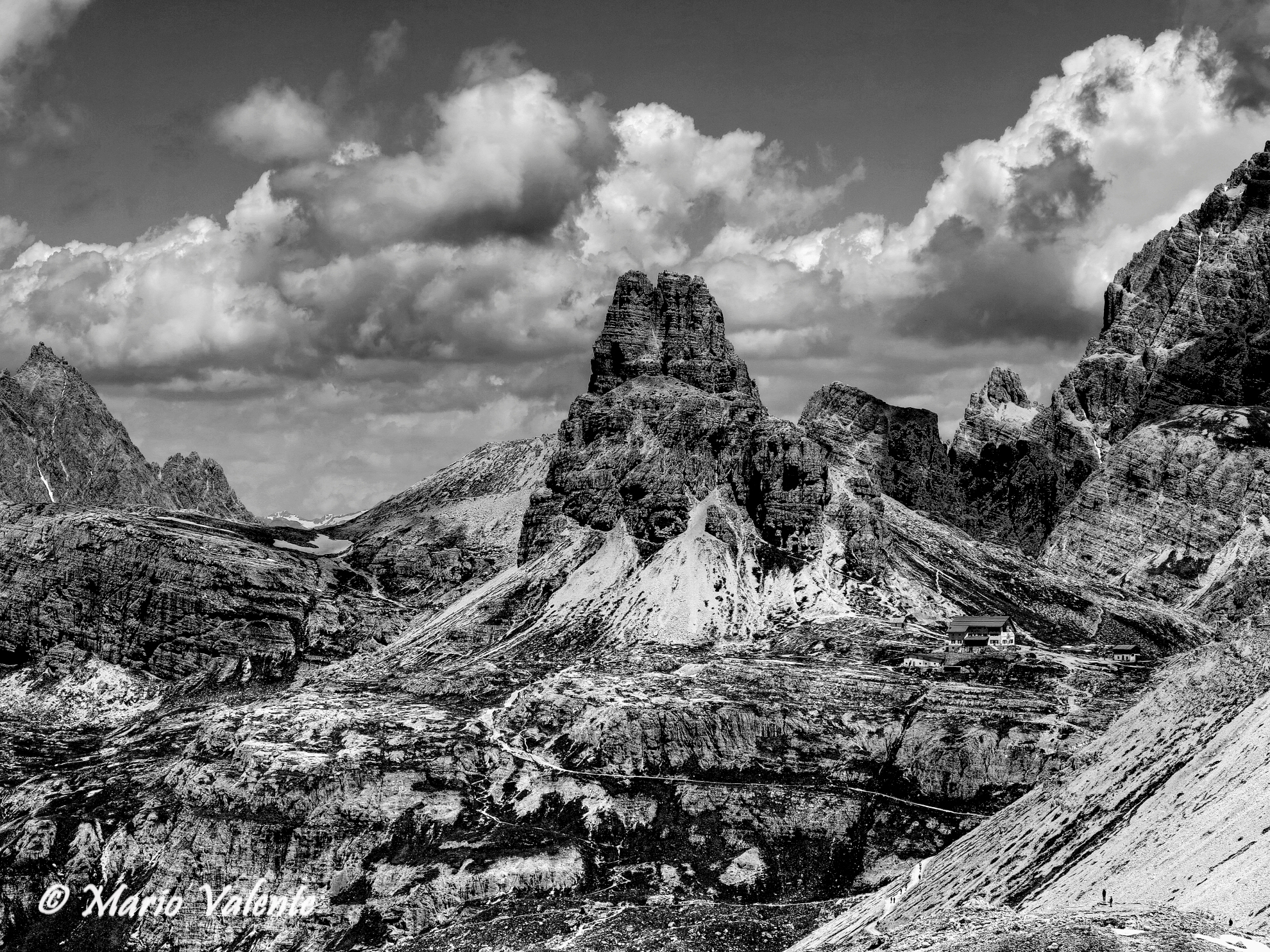 Rifugio Locatelli visto da Forcella Lavaredo