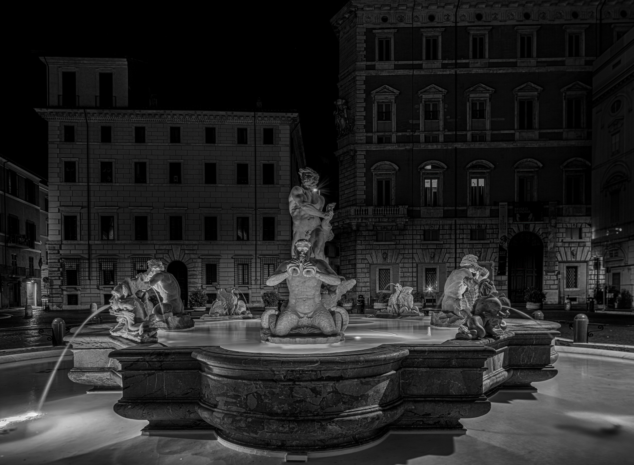 Piazza Navona - Fontana del Moro (Rome)
