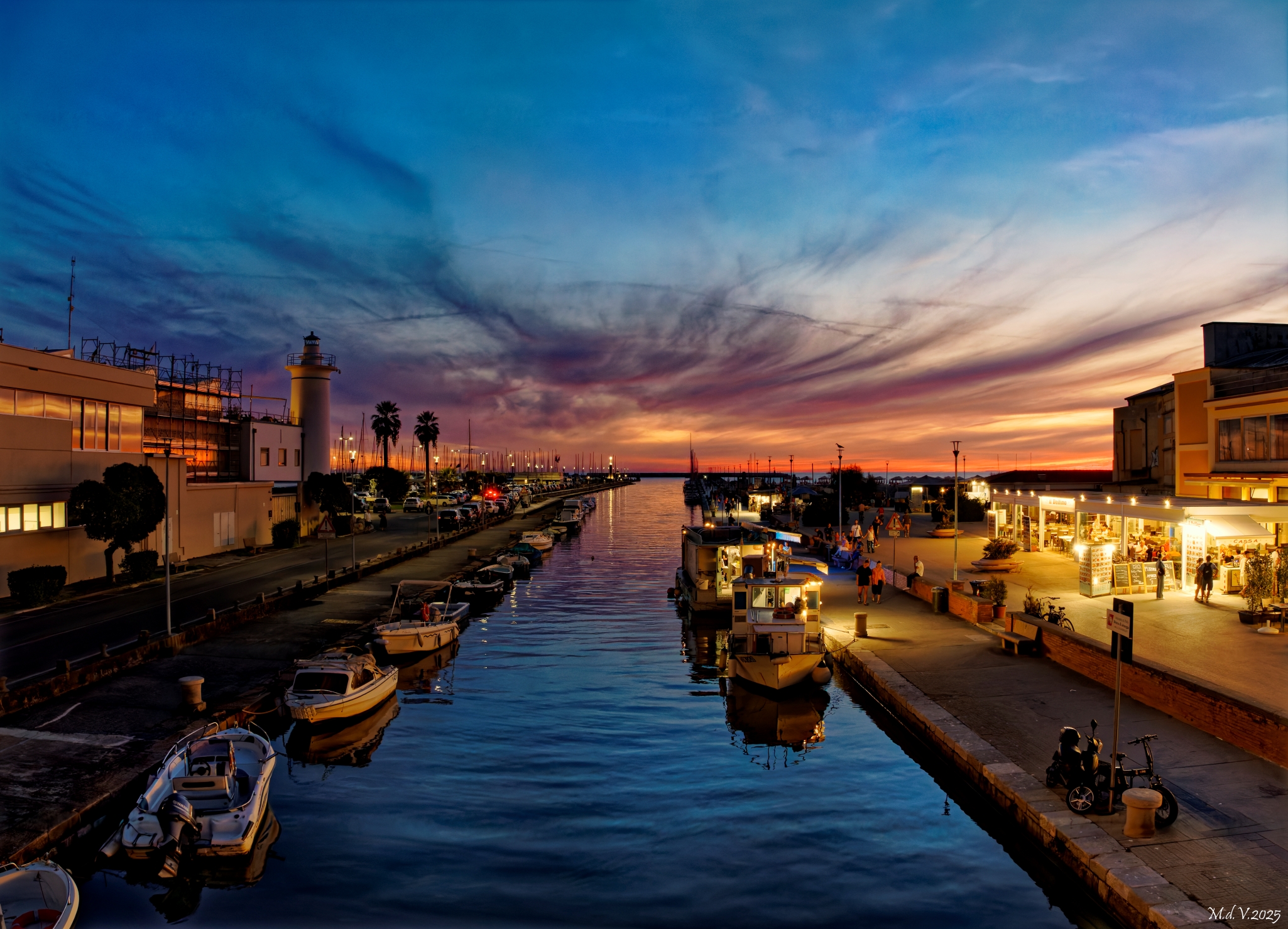 Burlamacco Canal at Sunset
