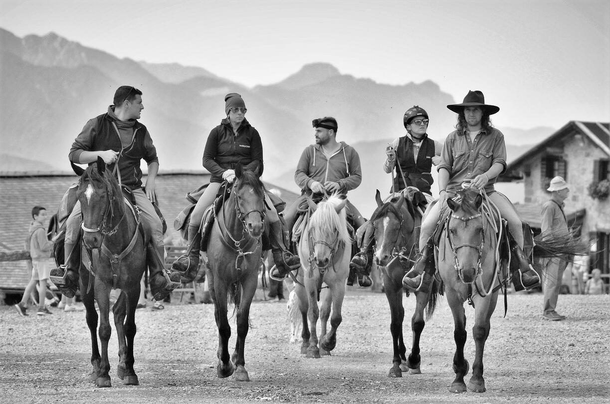 Cavalcata in montagna