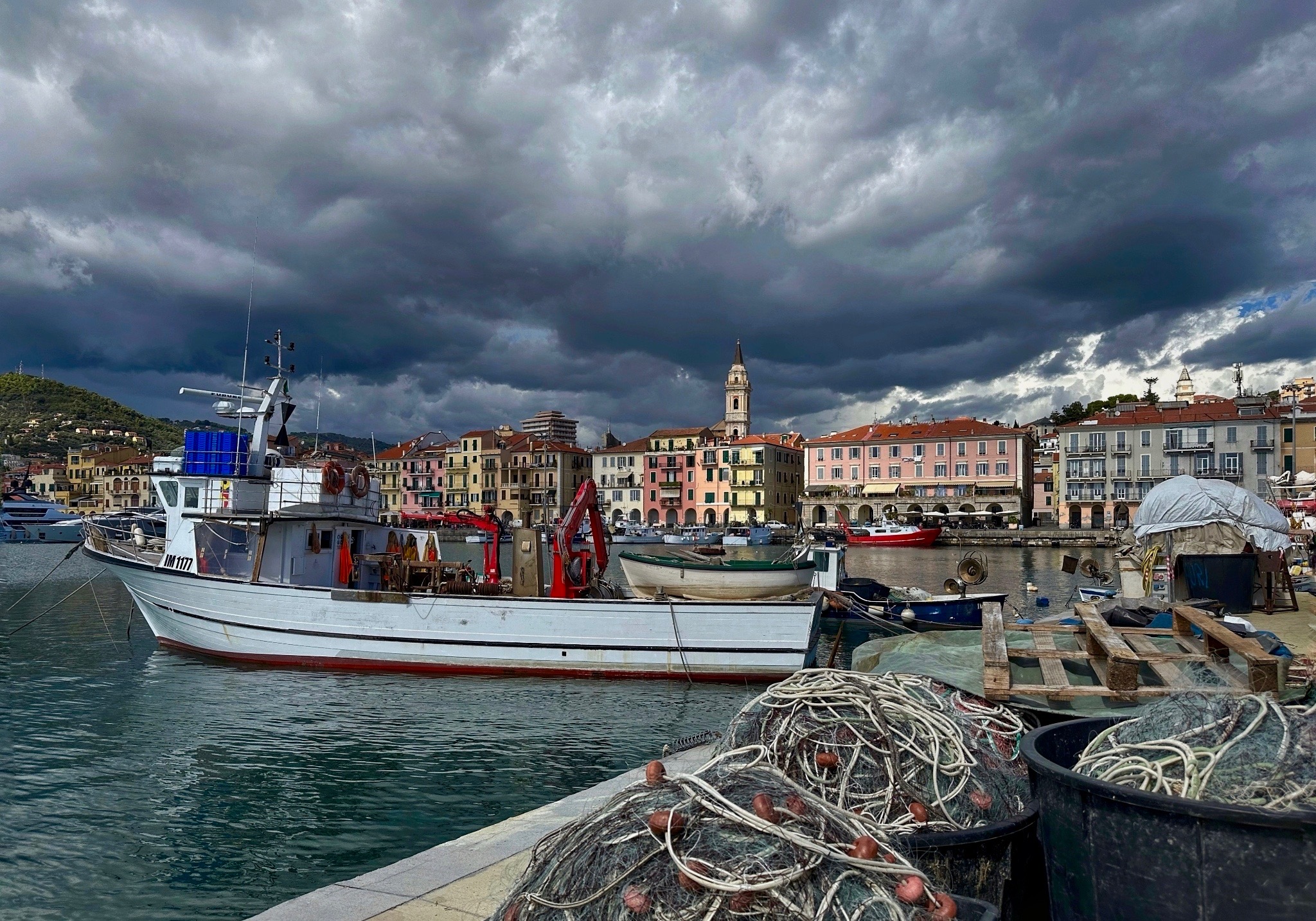 Storm cells over Imperia