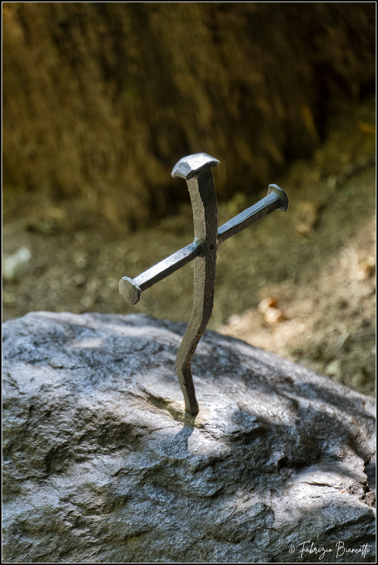 Handcrafted cross or ... Sword in the Stone