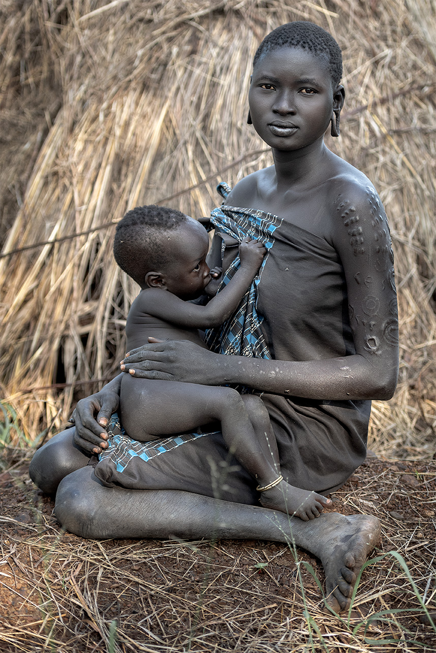 Mom and baby- Mursi tribe