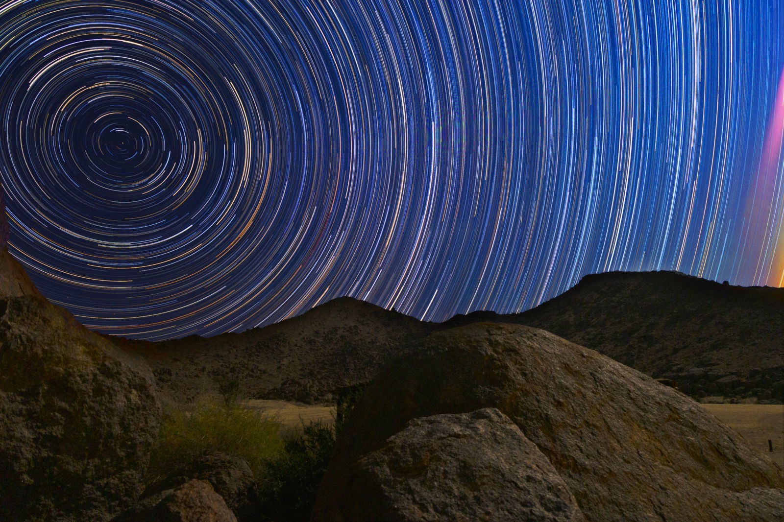 Startrail in the Kalahari