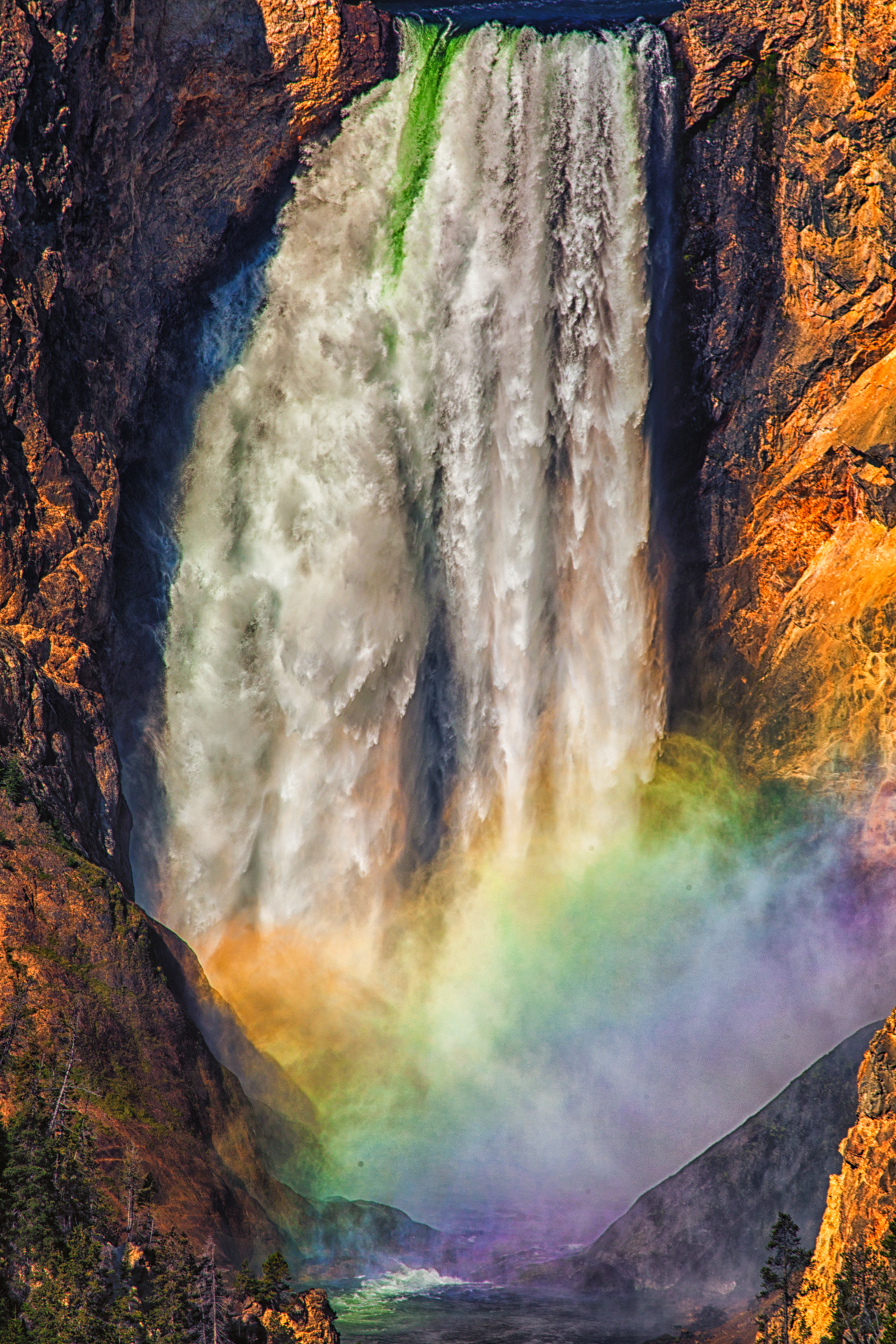 Rainbow at Lower Falls