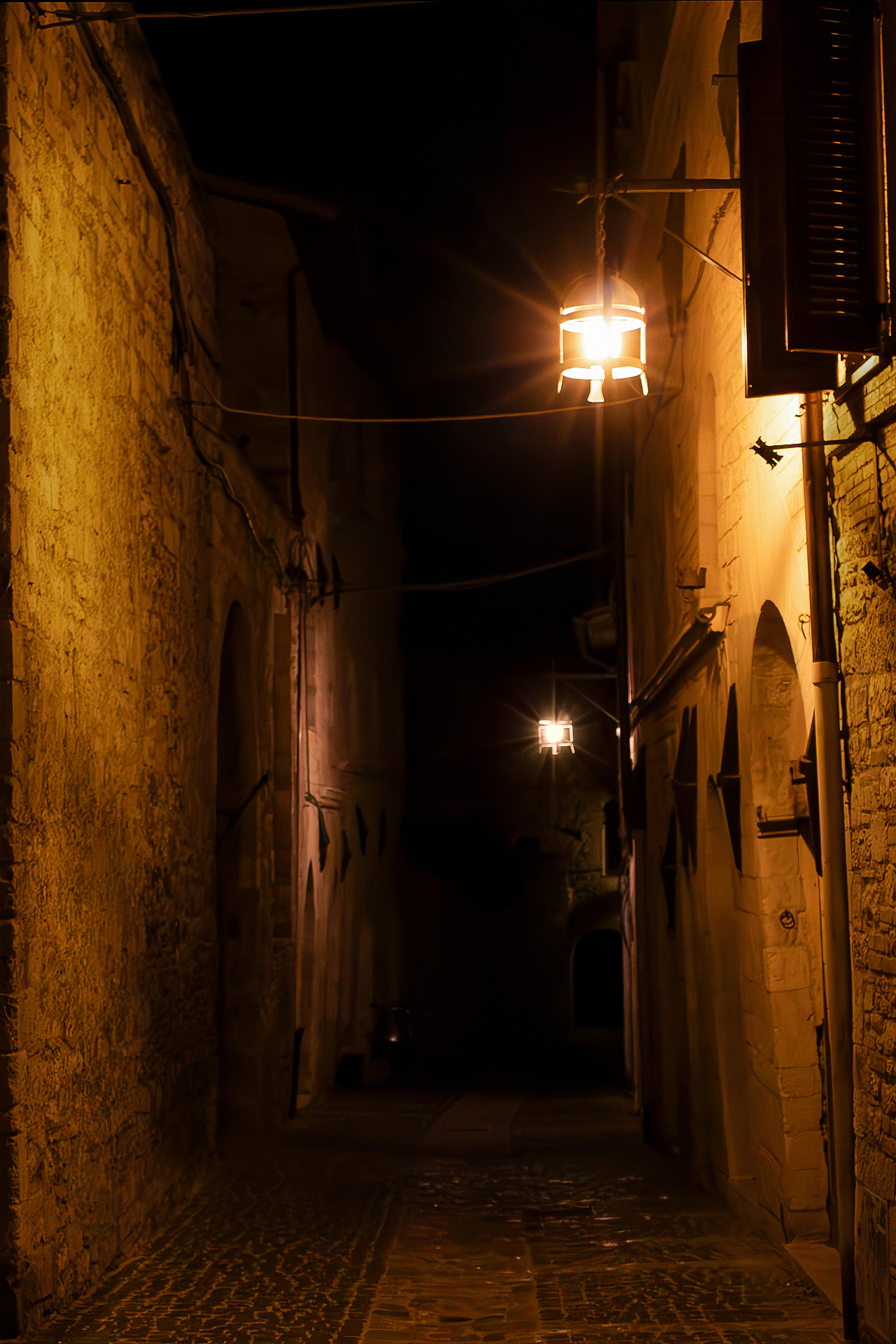 Alleys at night