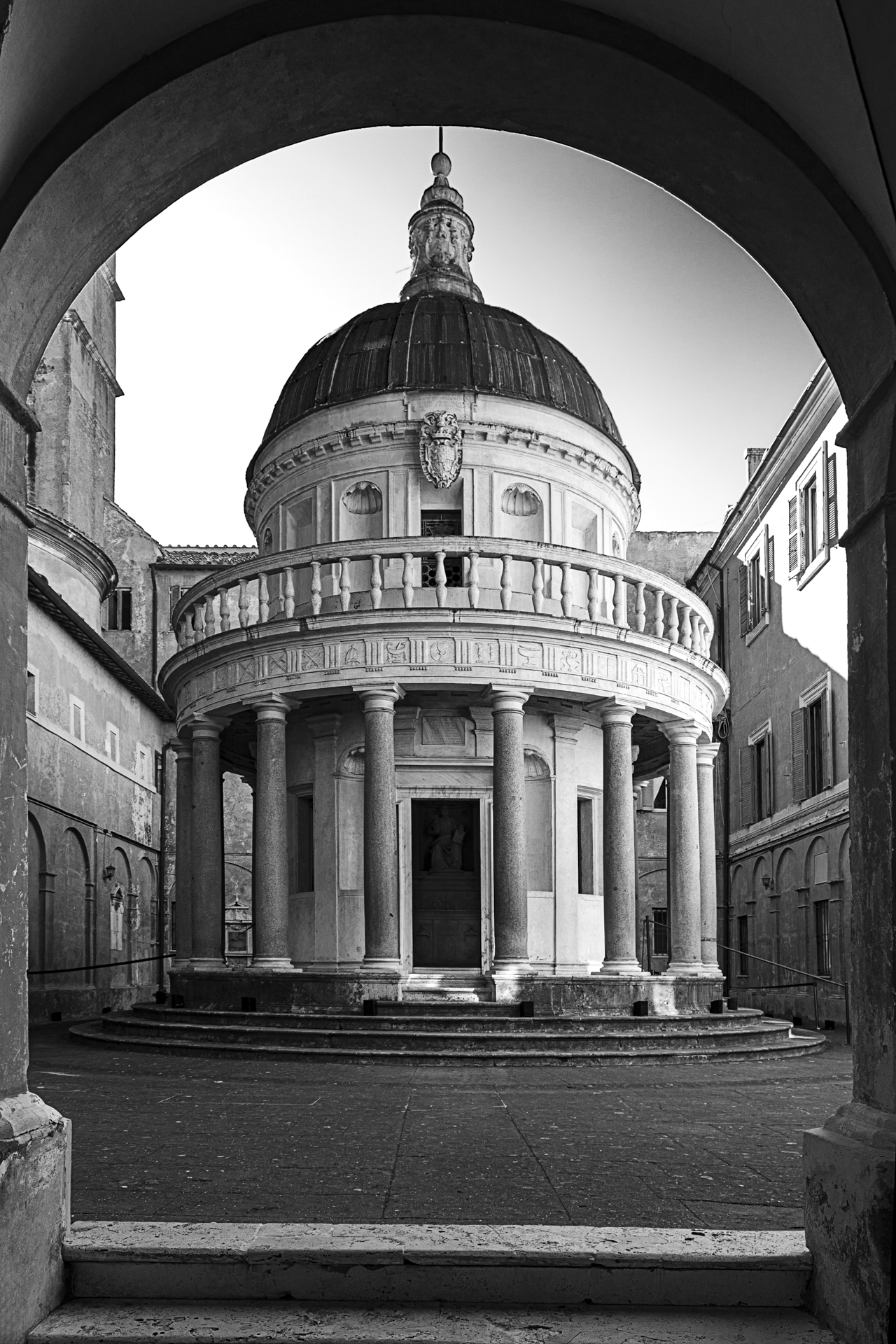 Tempio del Bramante all'Accademia di Spagna.