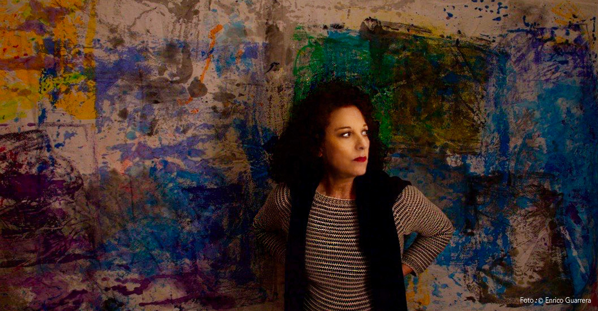 Rosalba Bentivoglio in the studio