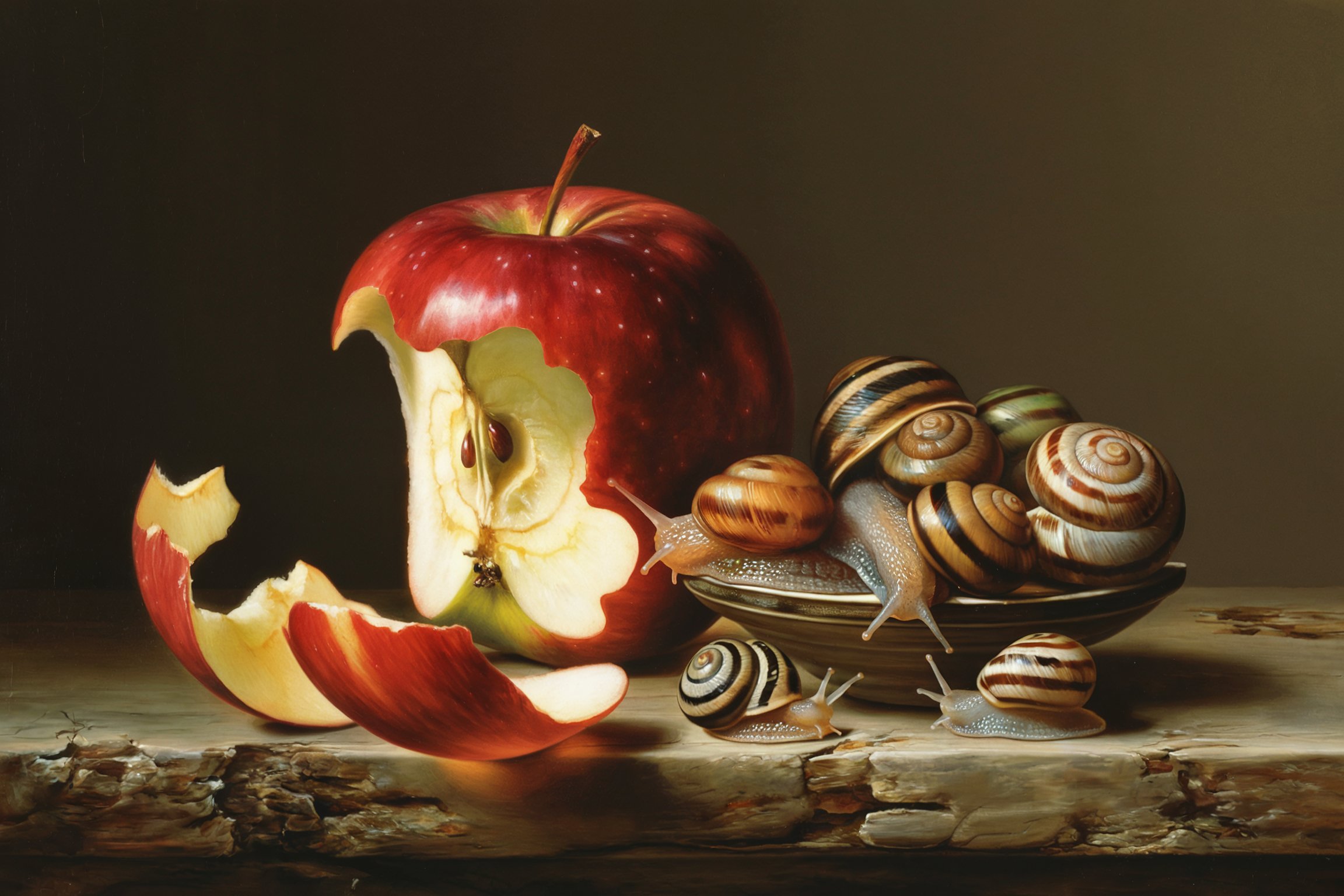 Sill life with snails