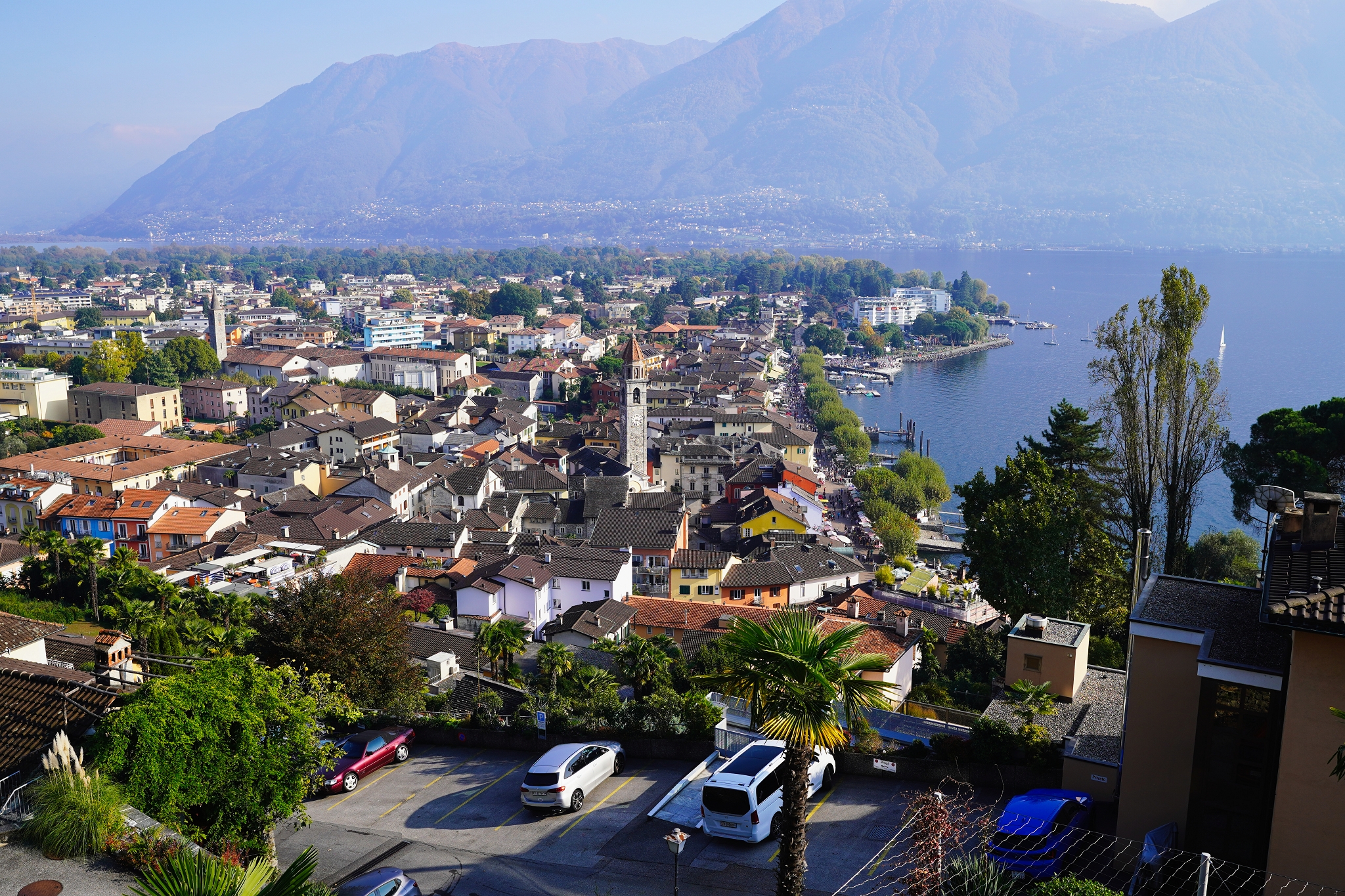 Ascona ( Svizzera) sulla riva del Lago Maggiore