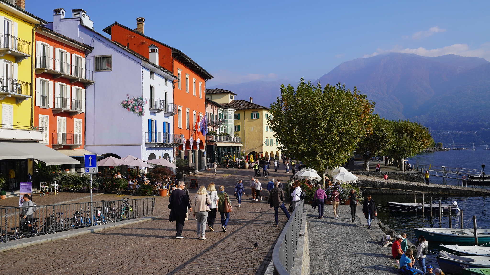 Ascona ( Svizzera) sulla riva del Lago Maggiore