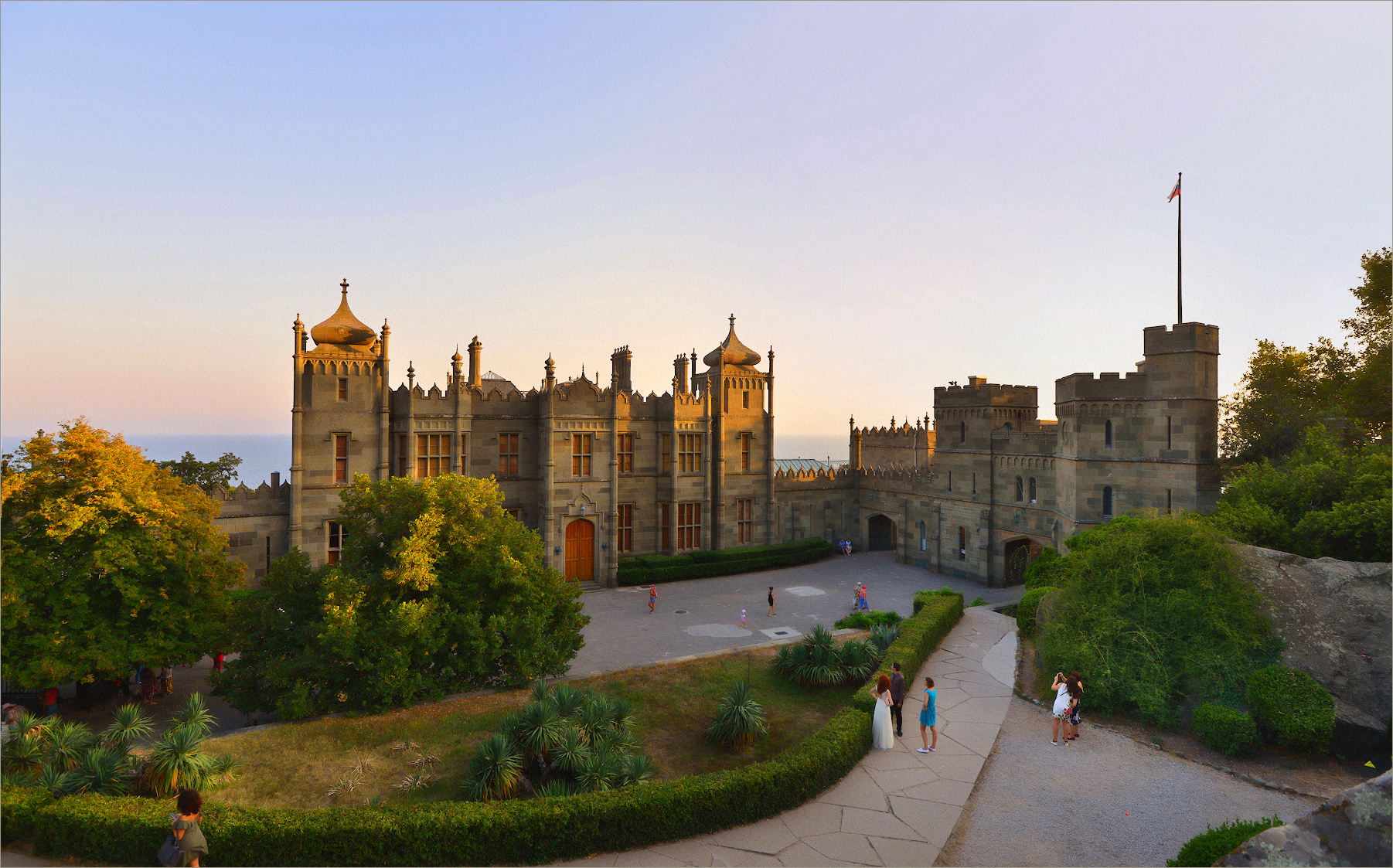 Palazzo Voroncov in cittá di Alupka, sempre in Crimea