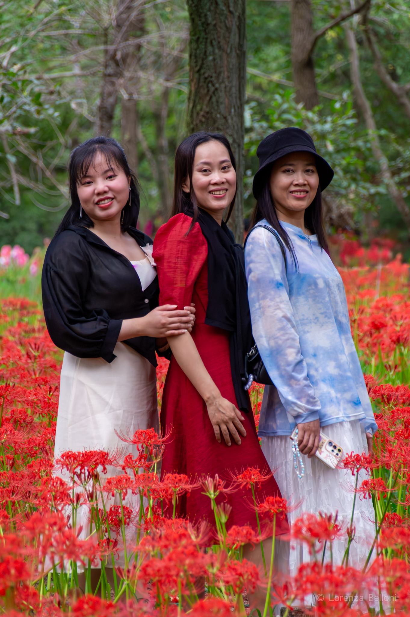 Gruppo di amiche vietnamite in gita