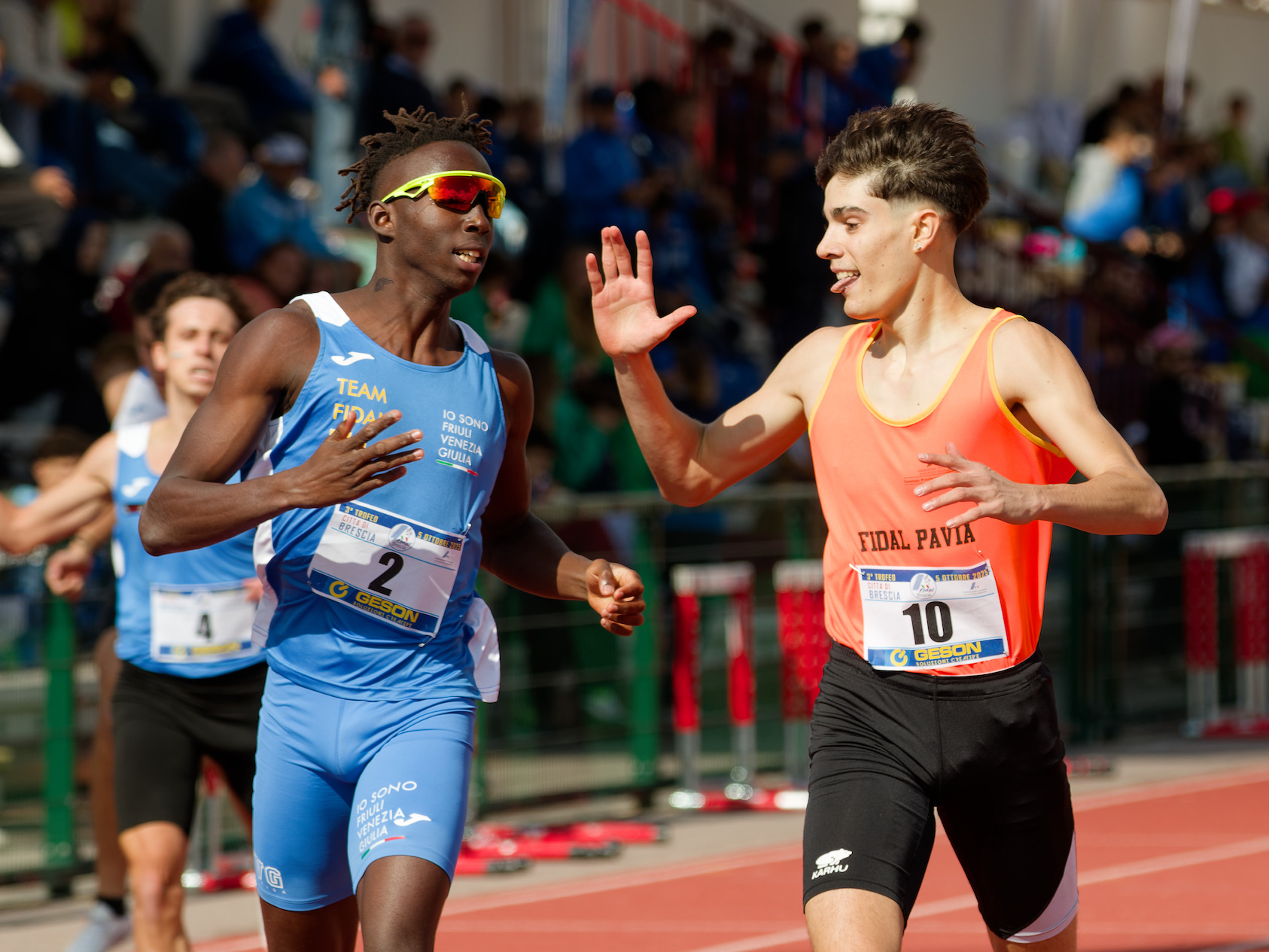 The beauty of sport, a moment later