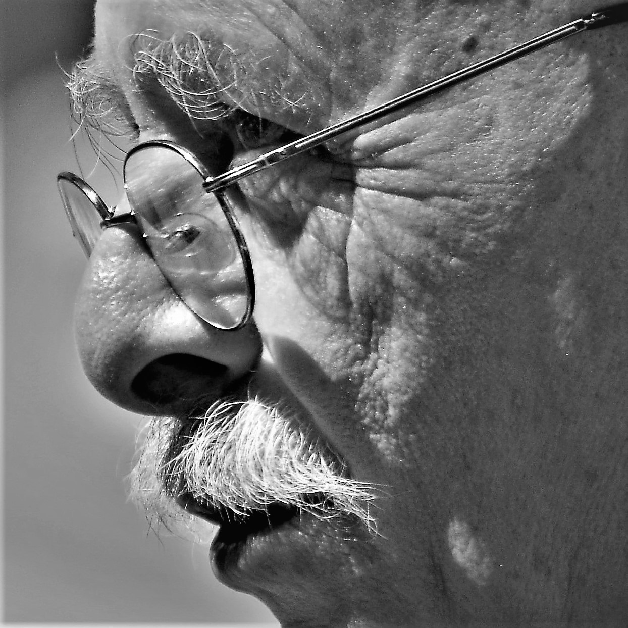 A profile... with a mustache