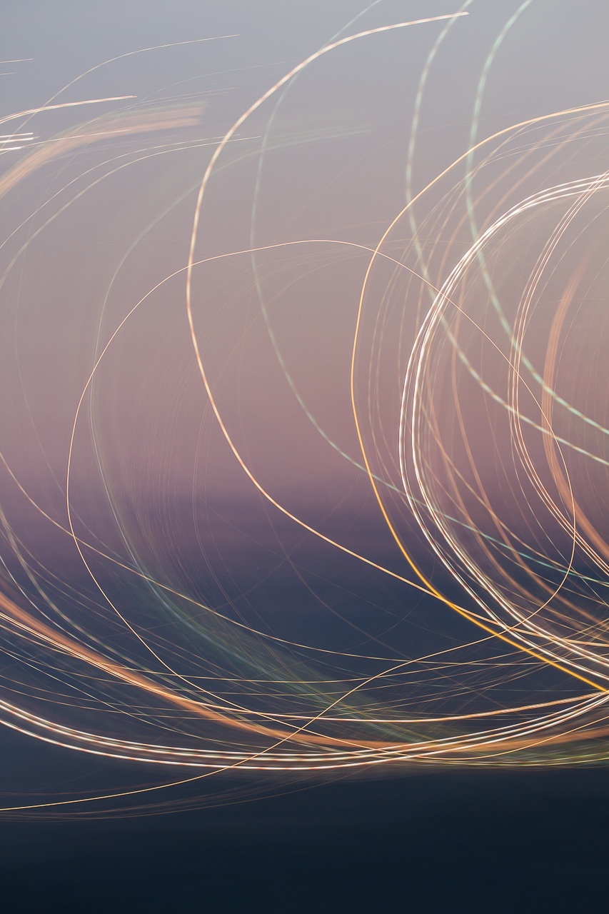 Colors and lights of the sunset