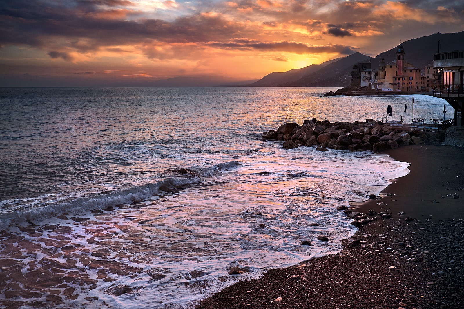 Tramonto a Camogli