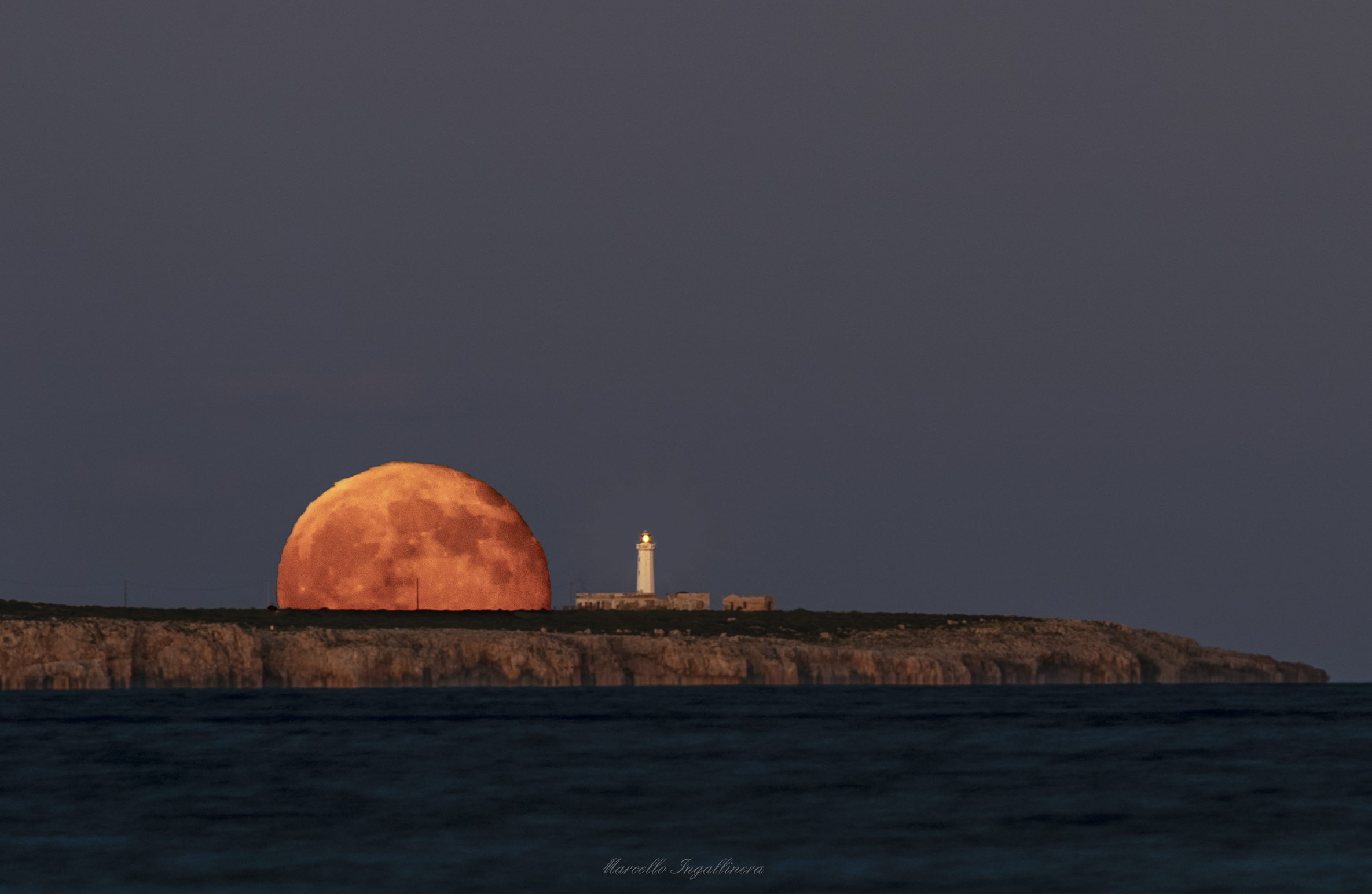 Luna piena al Plemmirio