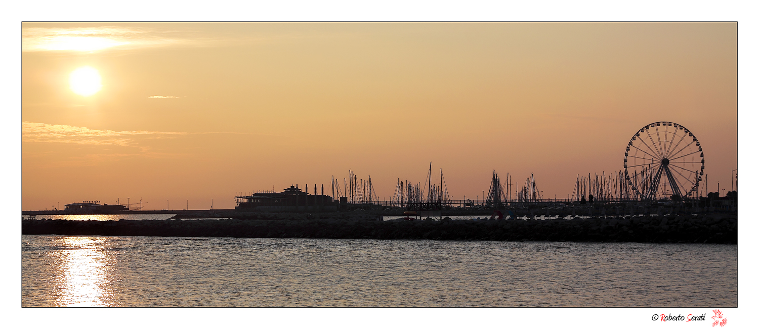Skyline port of Rimini