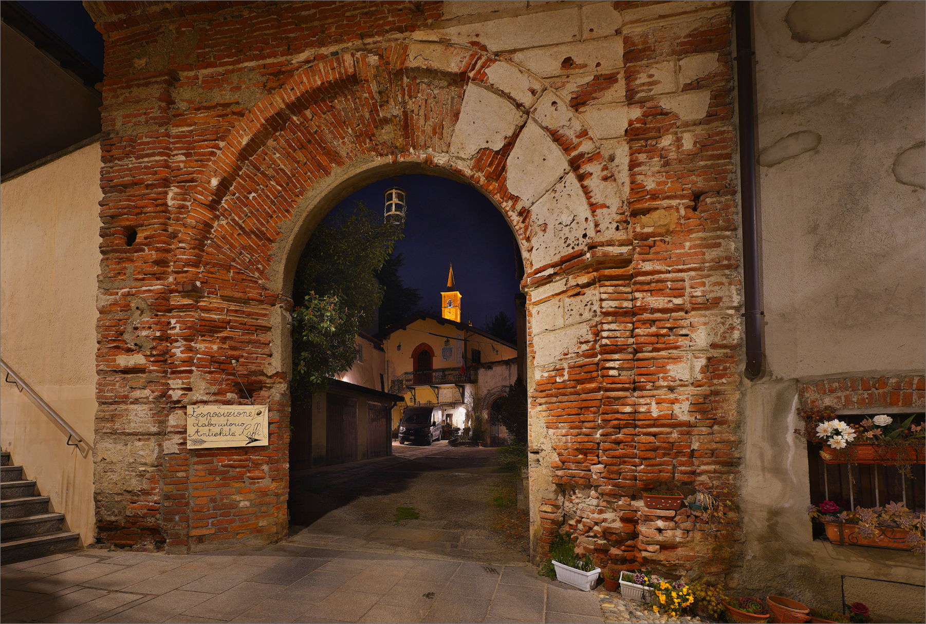In centro storico di Castiglione Olona (va)
