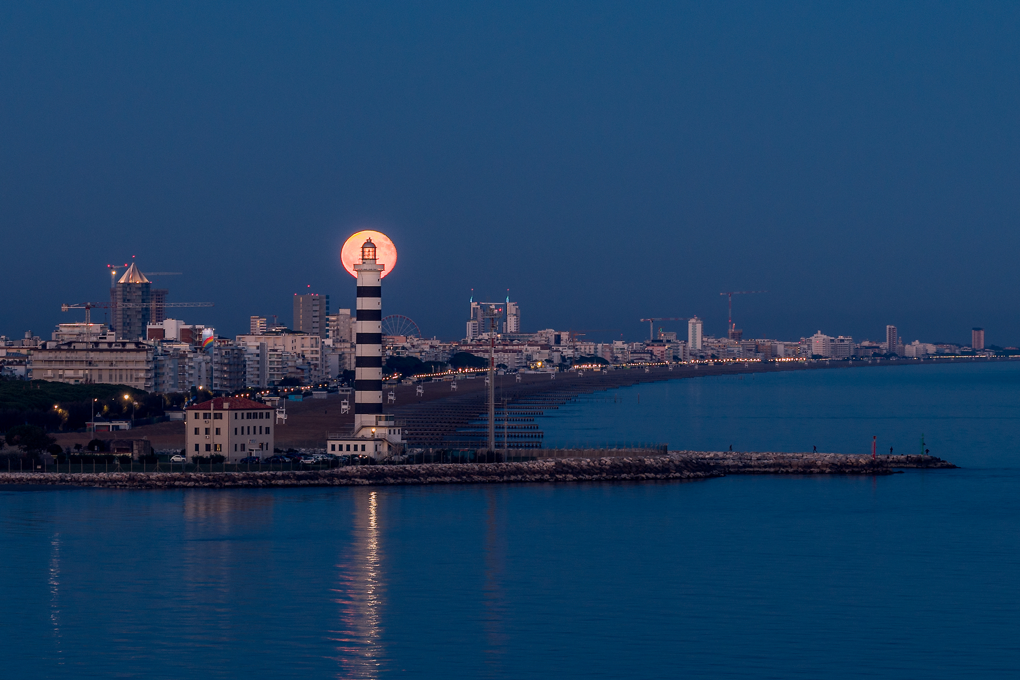 Full moon in Jesolo