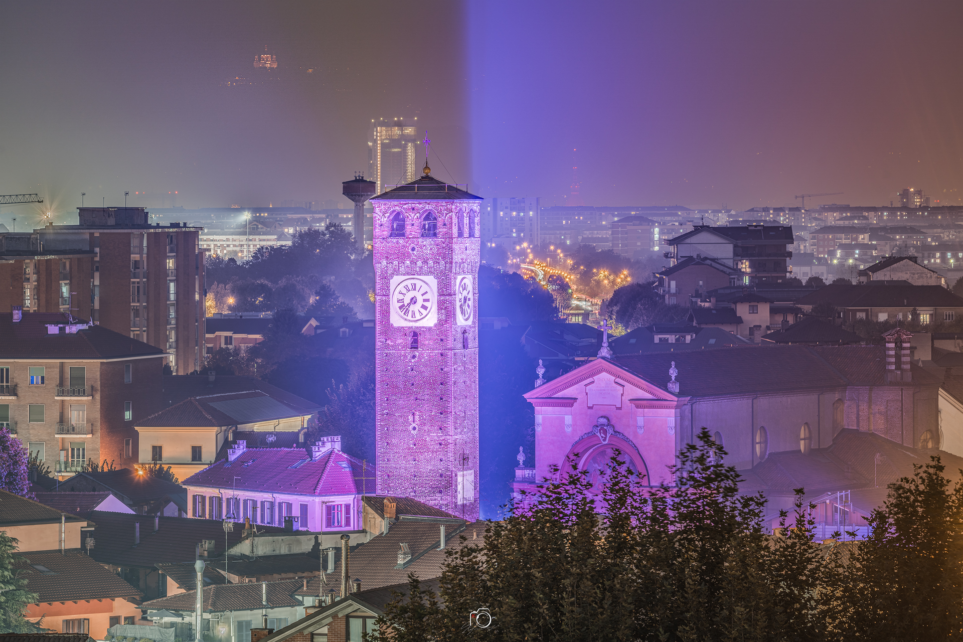 Grugliasco, Superga and Mole in the background
