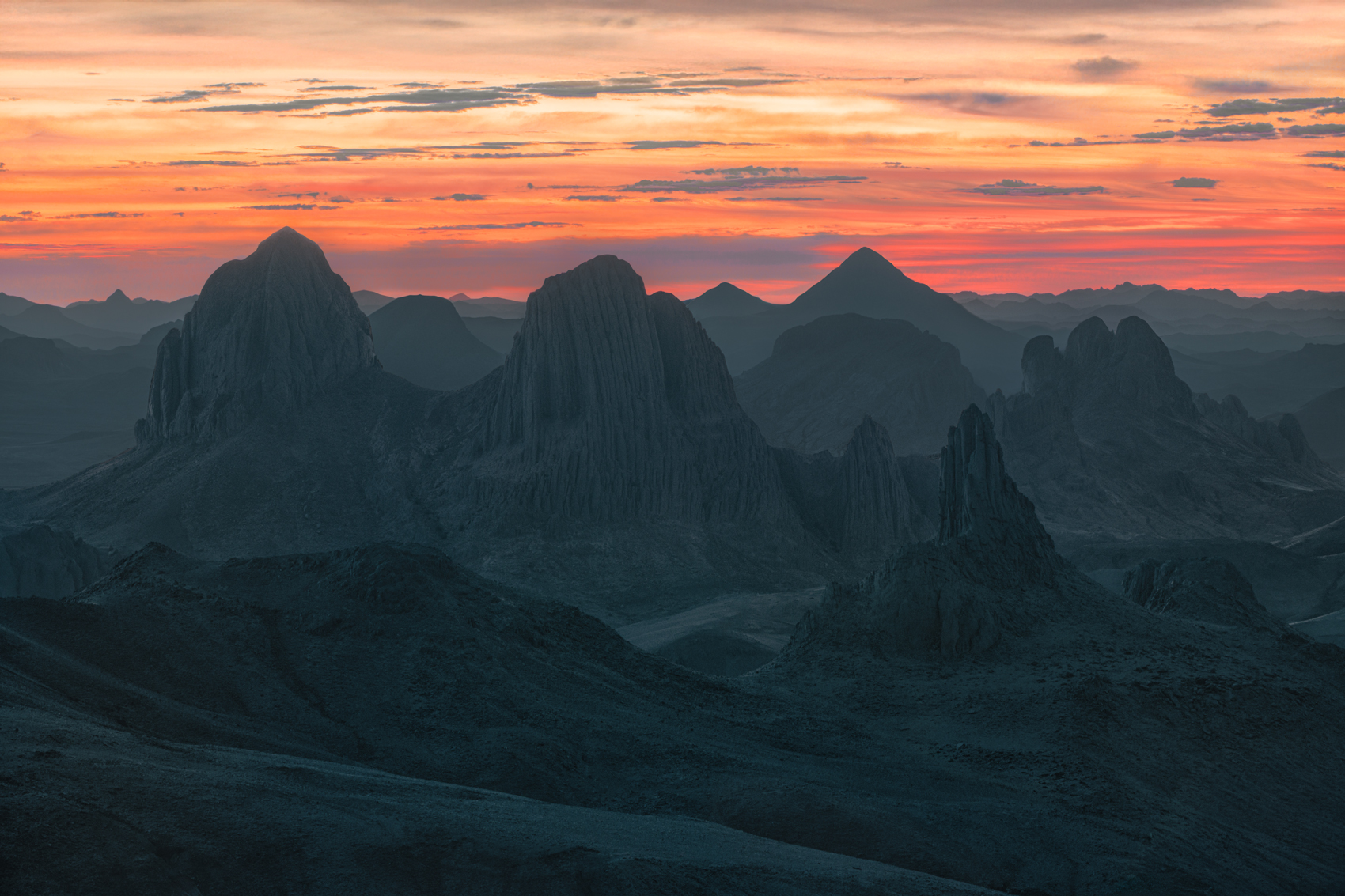 In the center of the Sahara