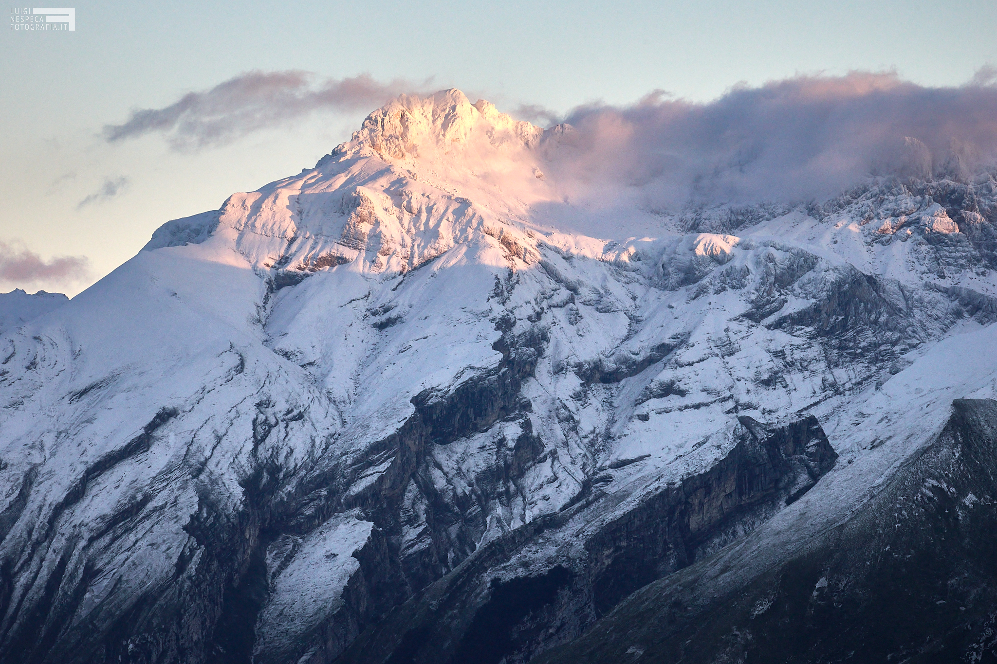 First snow at the GRAN SASSO