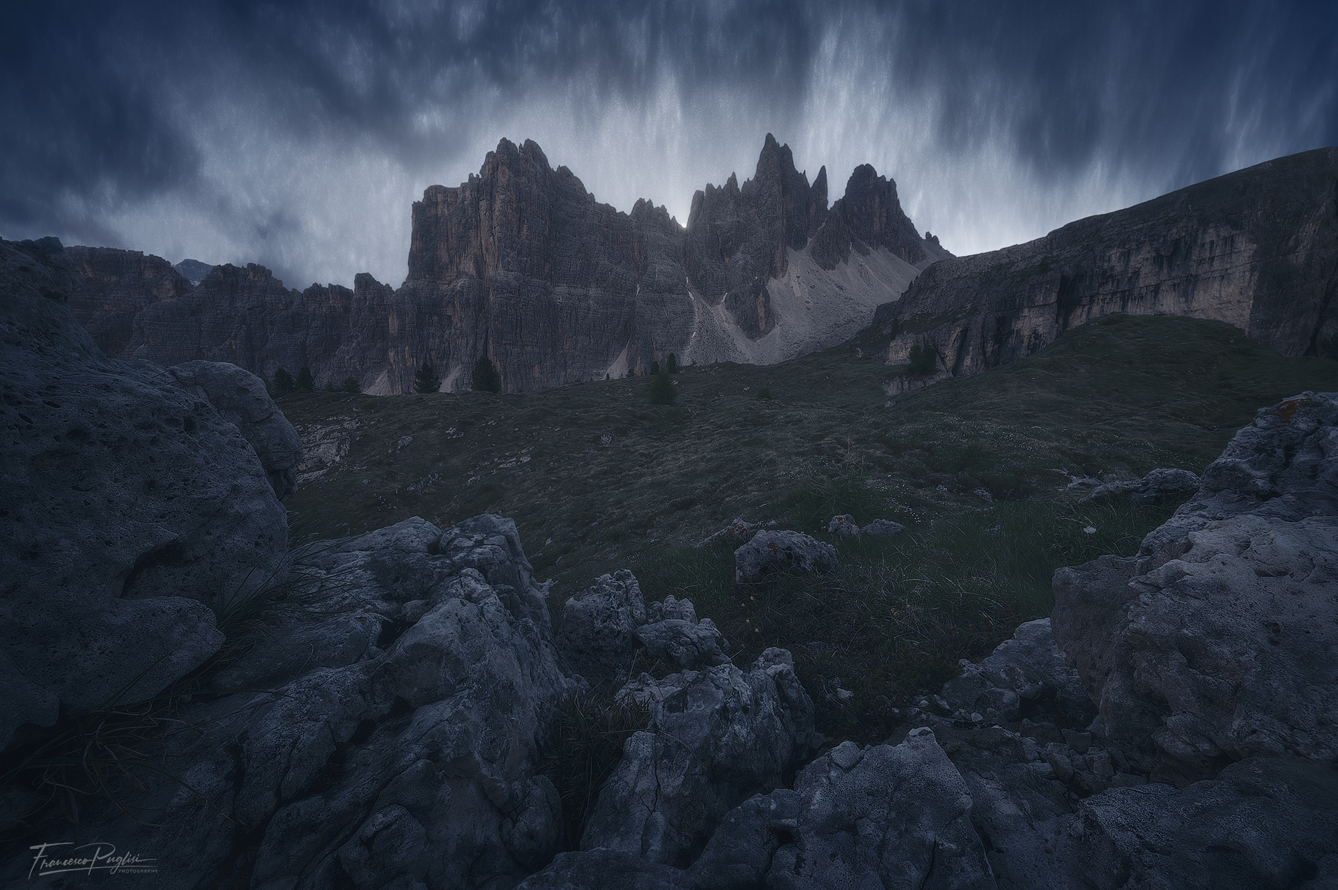 Behind the peaks