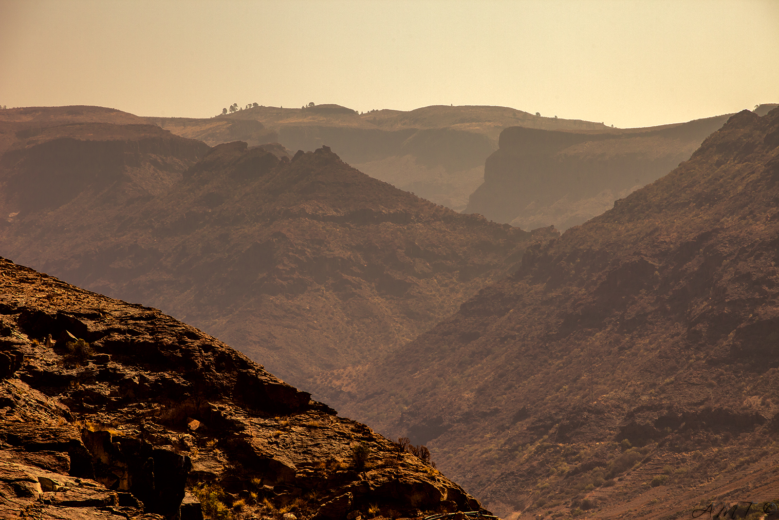 The interior of Gran Canaria