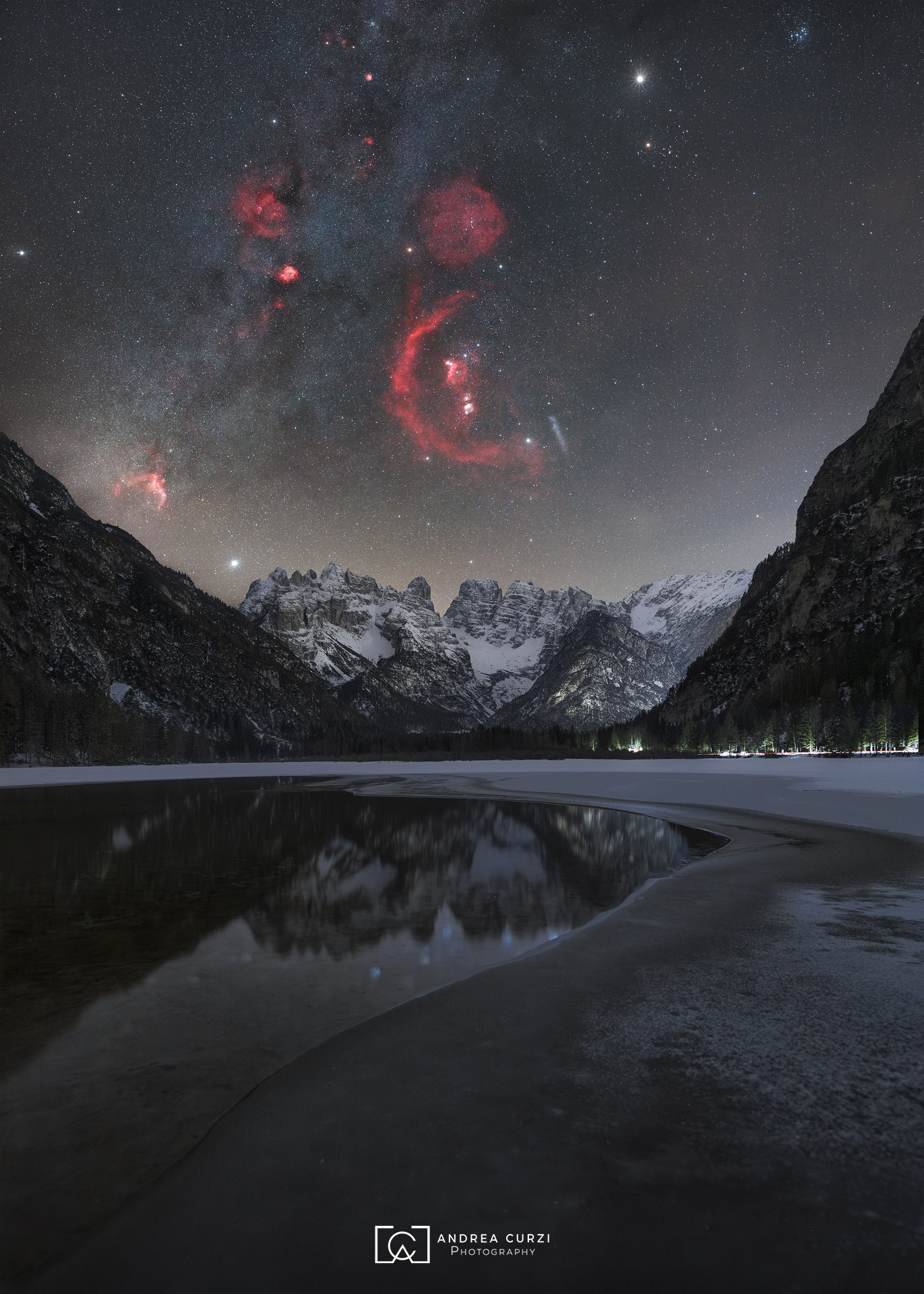 Orion above Lake Landro