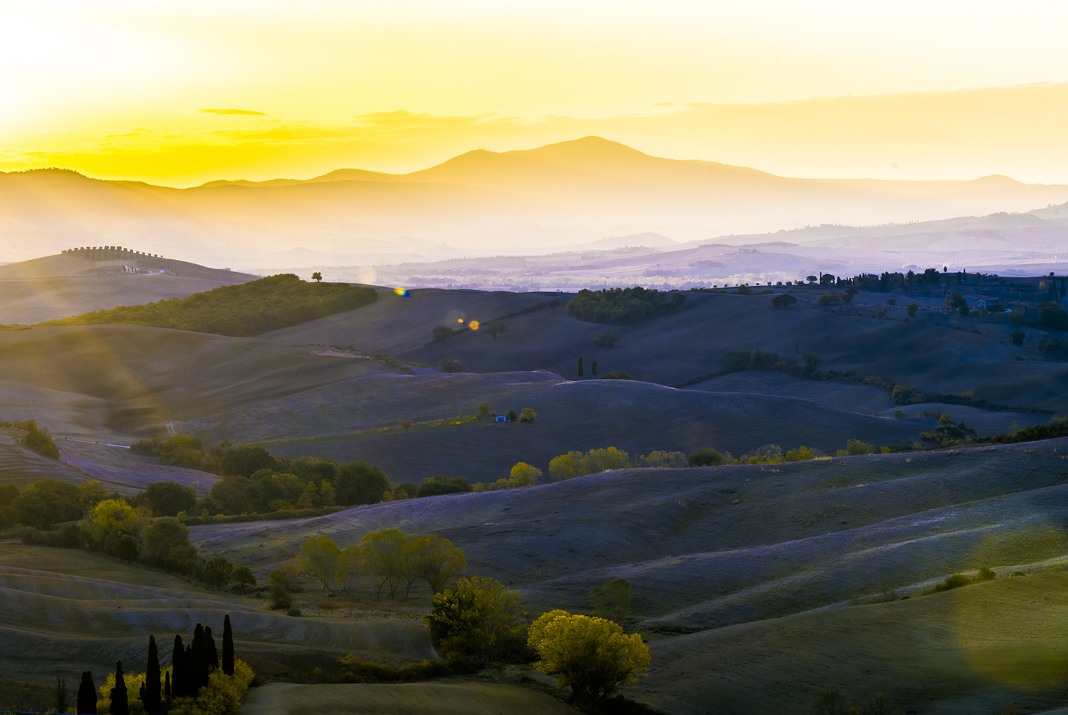 Sunrise in Val d'Orcia