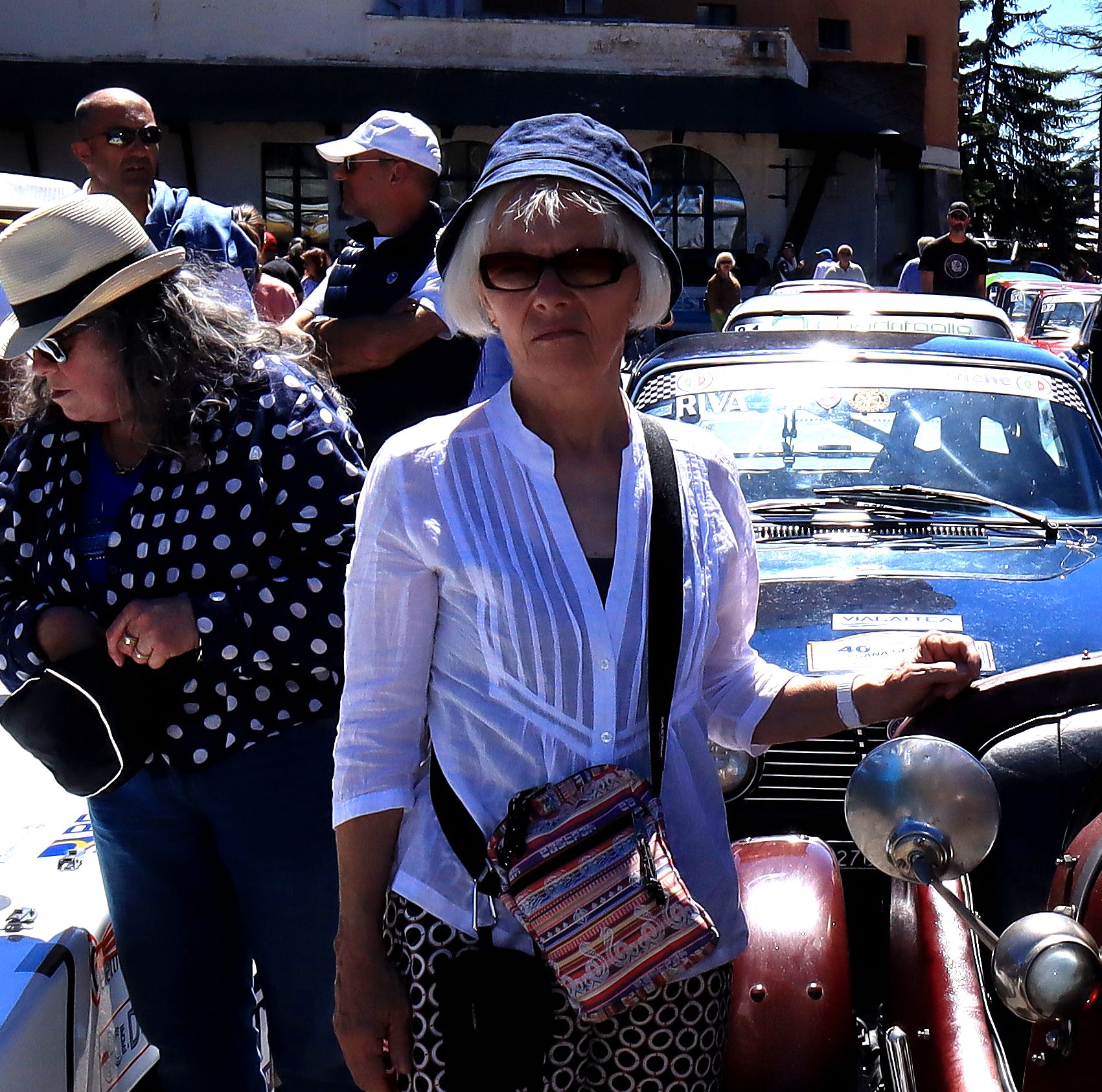 Al Sestriere among the cars