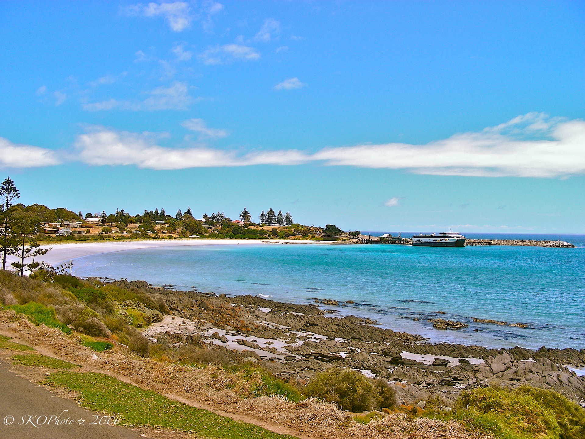 Kangaroo Island ferry landing.