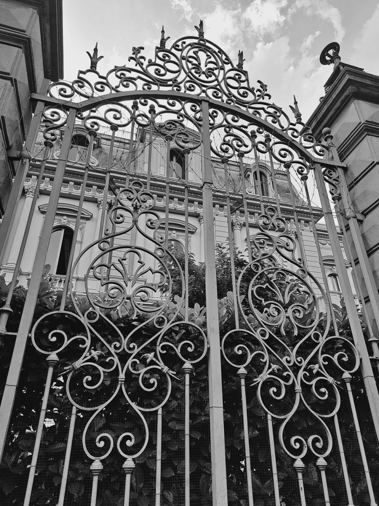 Fancy gate of fancy mansion