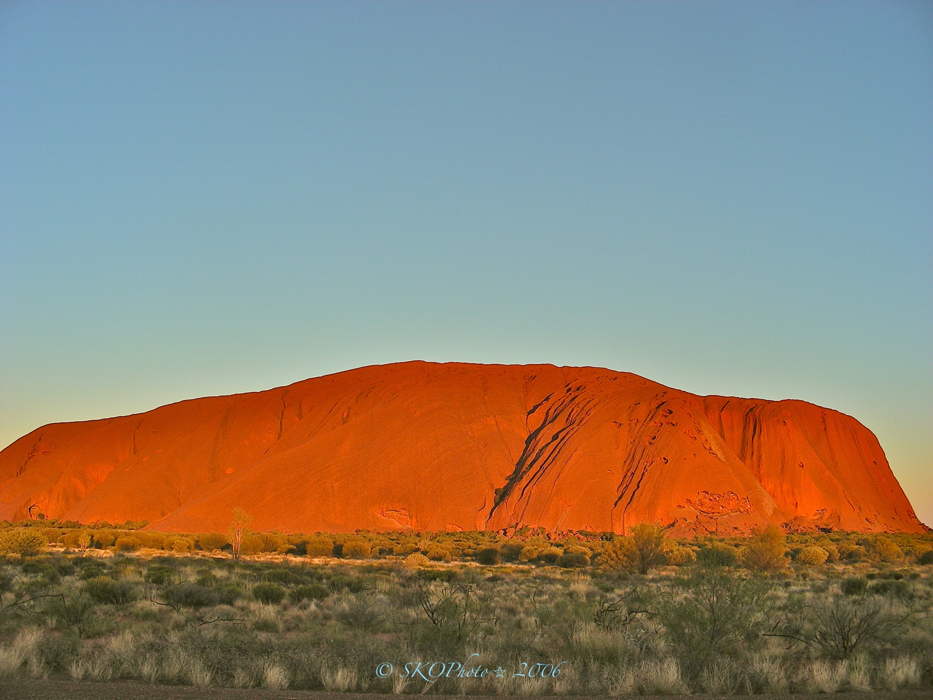 Uluru / Ayers Rock at sunset.